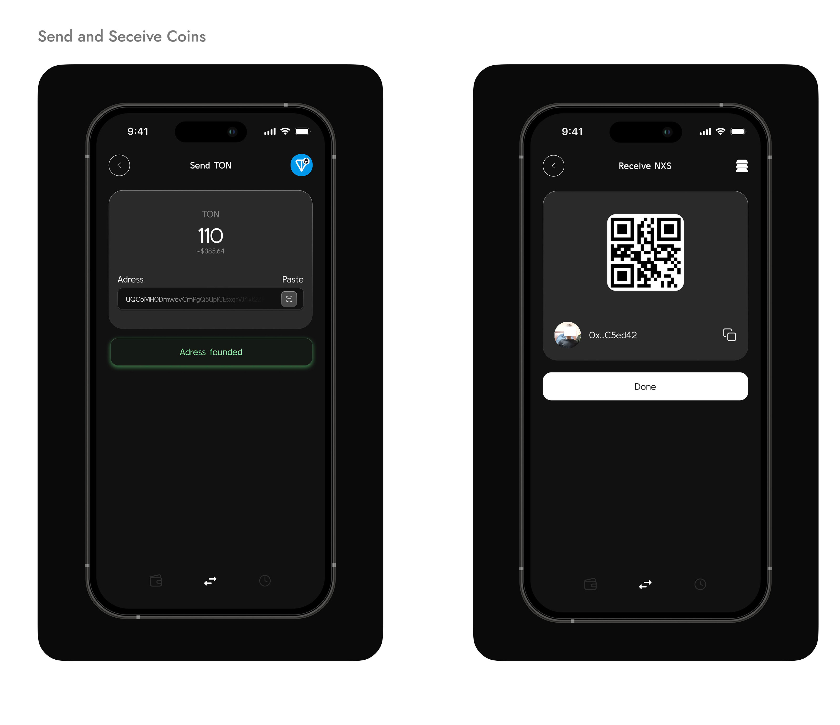 Cryptowallet UI/UX DESIGN NEXUS — Изображение №8 — Интерфейсы на Dprofile