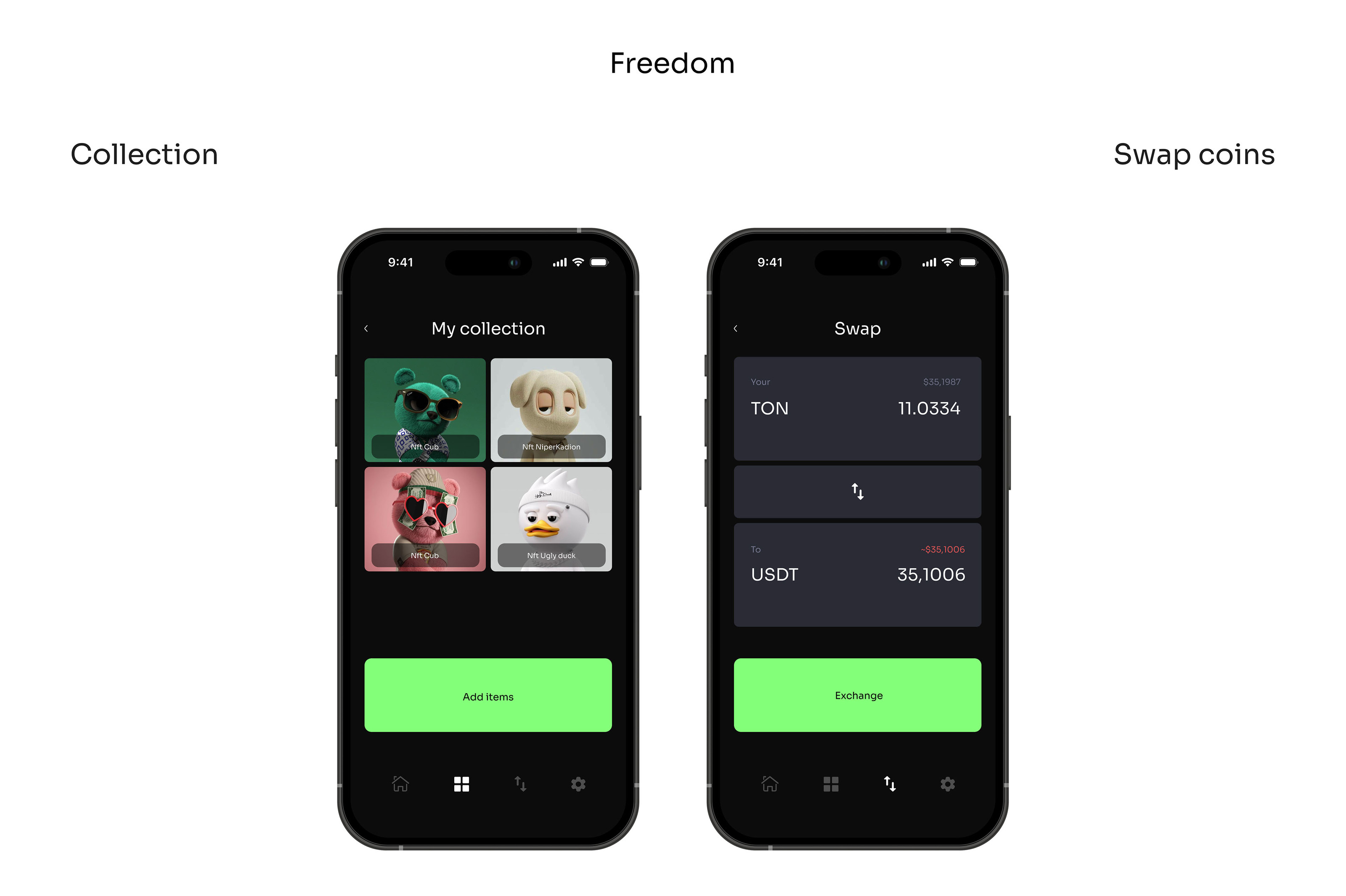 UX/UI Cryptowallet Nord — Изображение №6 — Интерфейсы на Dprofile