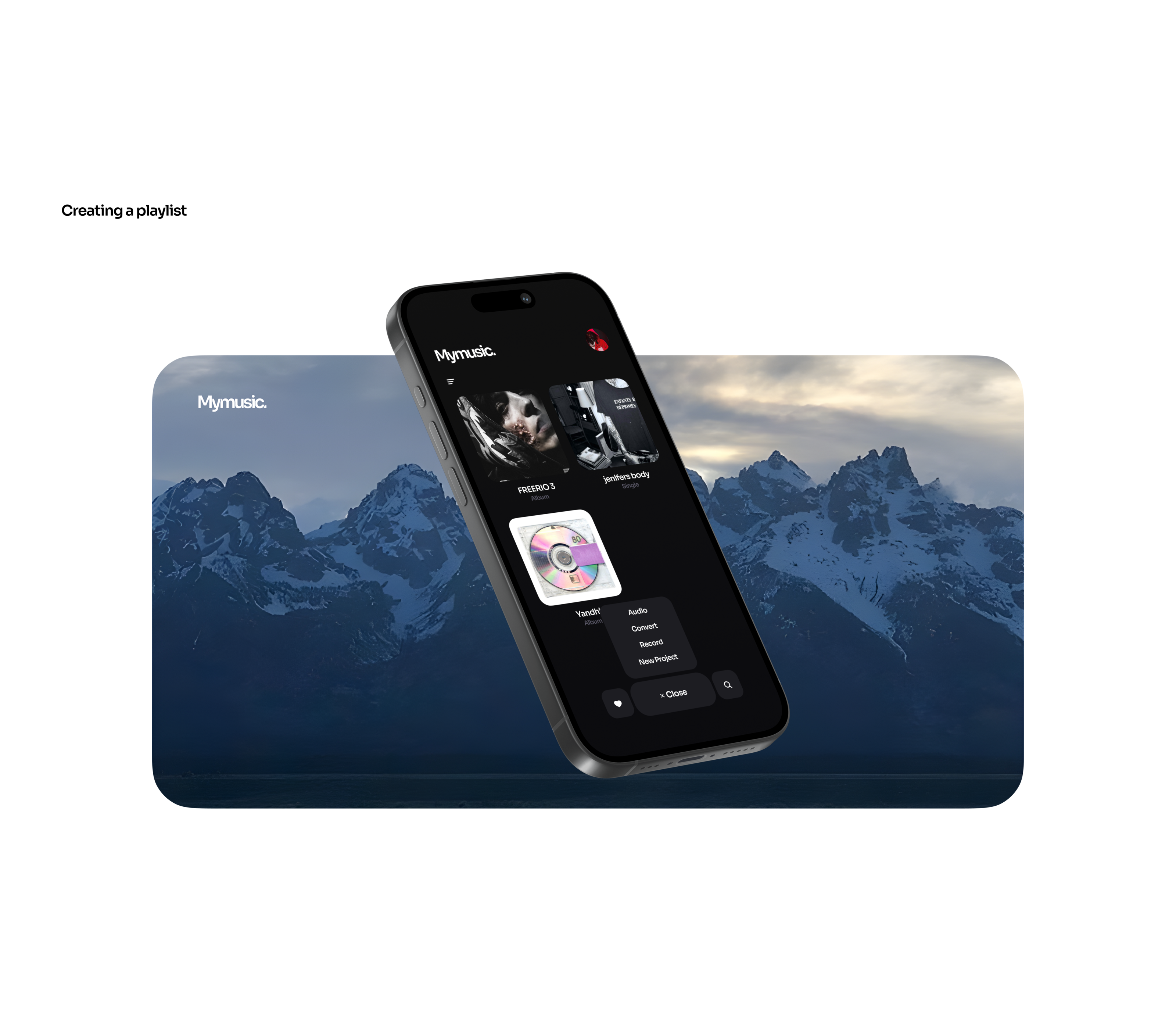 Mymusic. UI/UX DESIGN — Изображение №4 — Интерфейсы на Dprofile