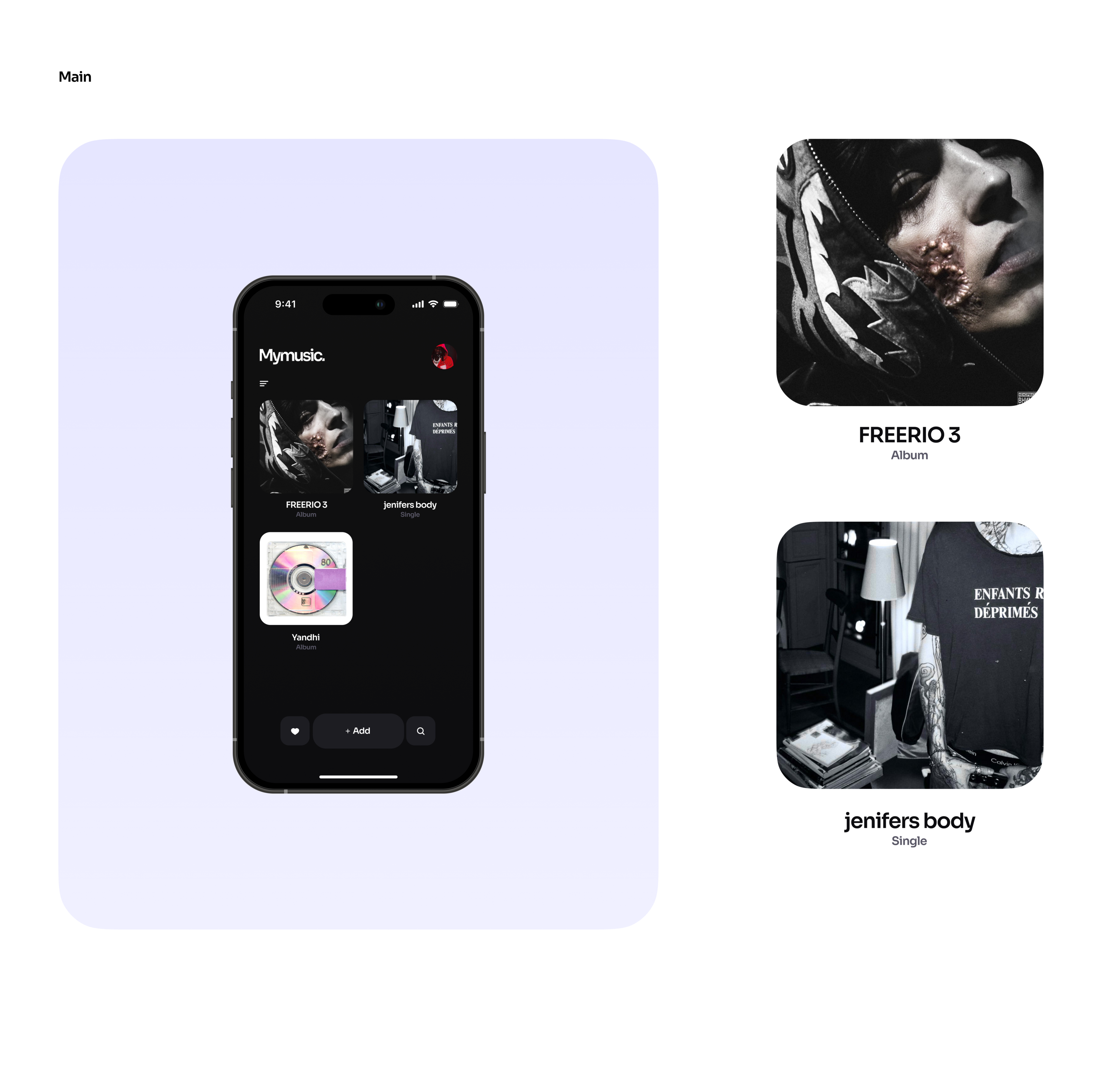Mymusic. UI/UX DESIGN — Изображение №3 — Интерфейсы на Dprofile