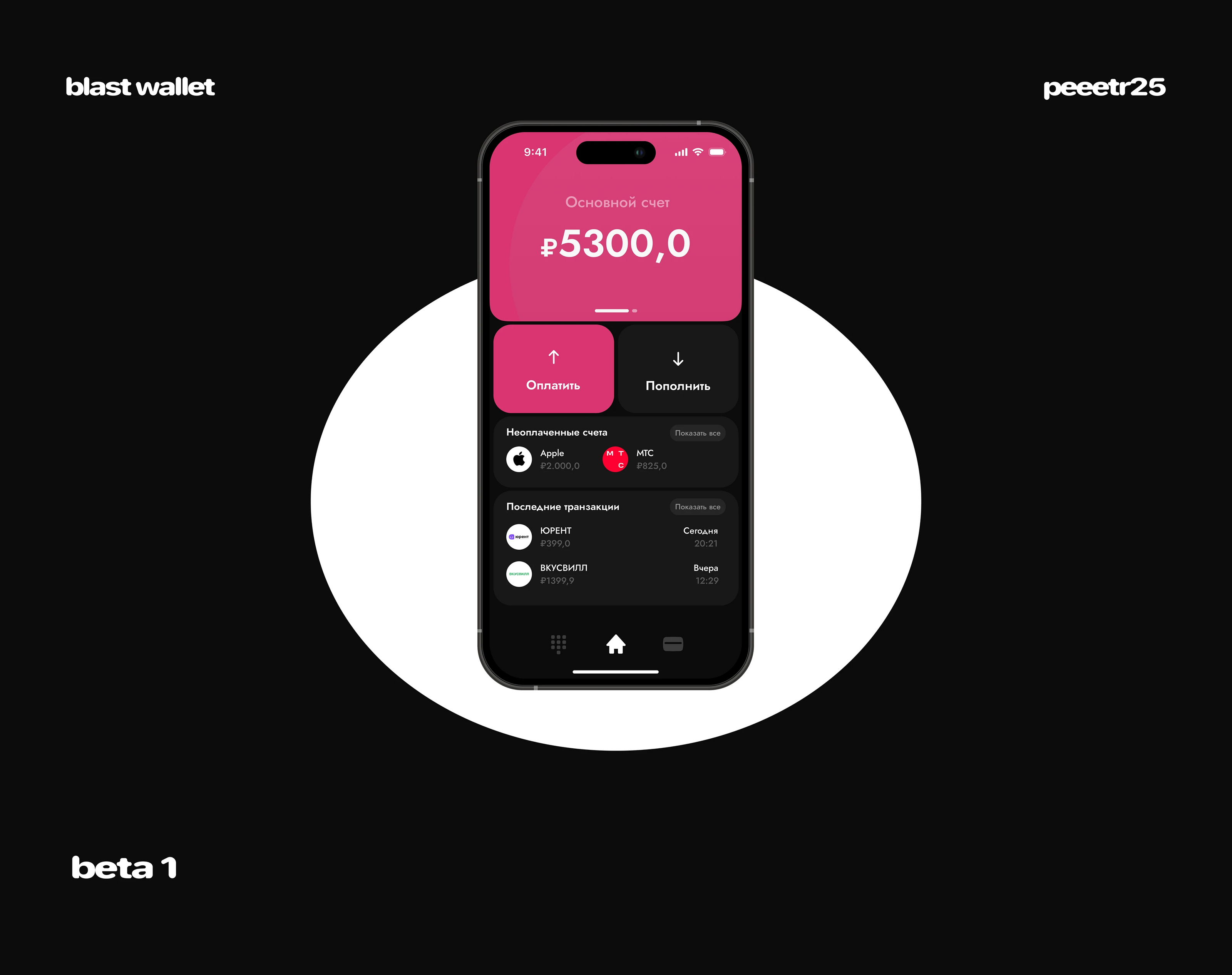 blast wallet UI/UX Design — Изображение №1 — Интерфейсы на Dprofile