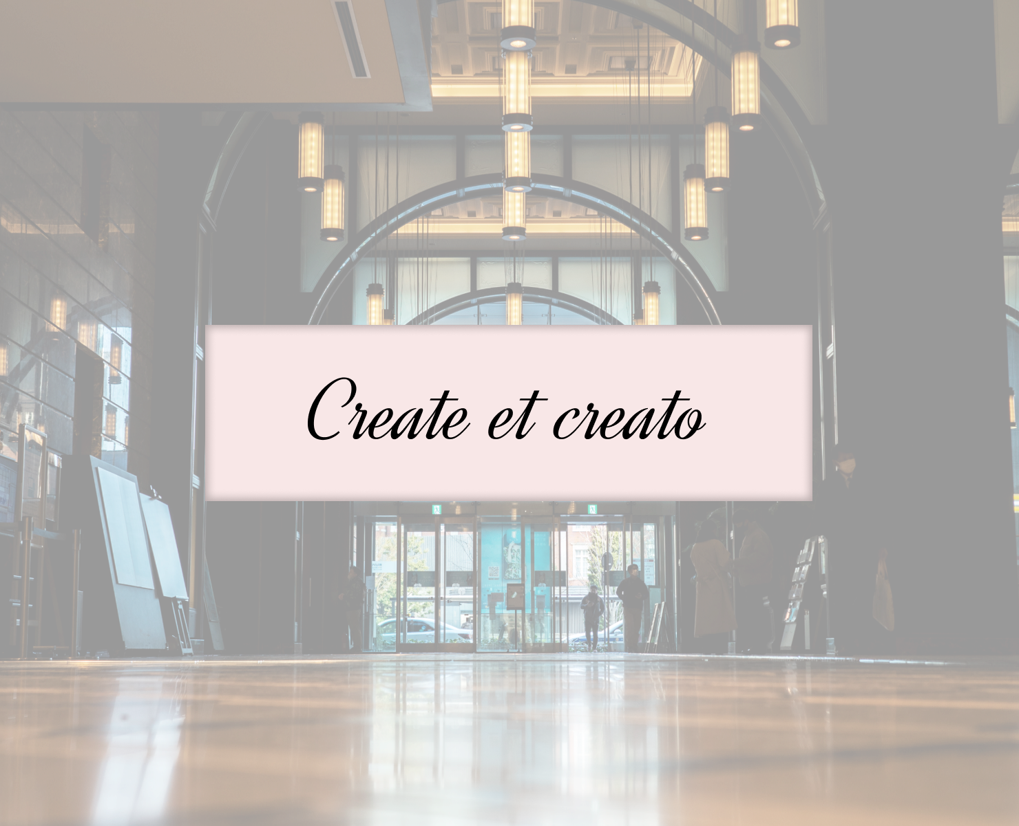 Сайт для креативного агентства Create et creato на Dprofile