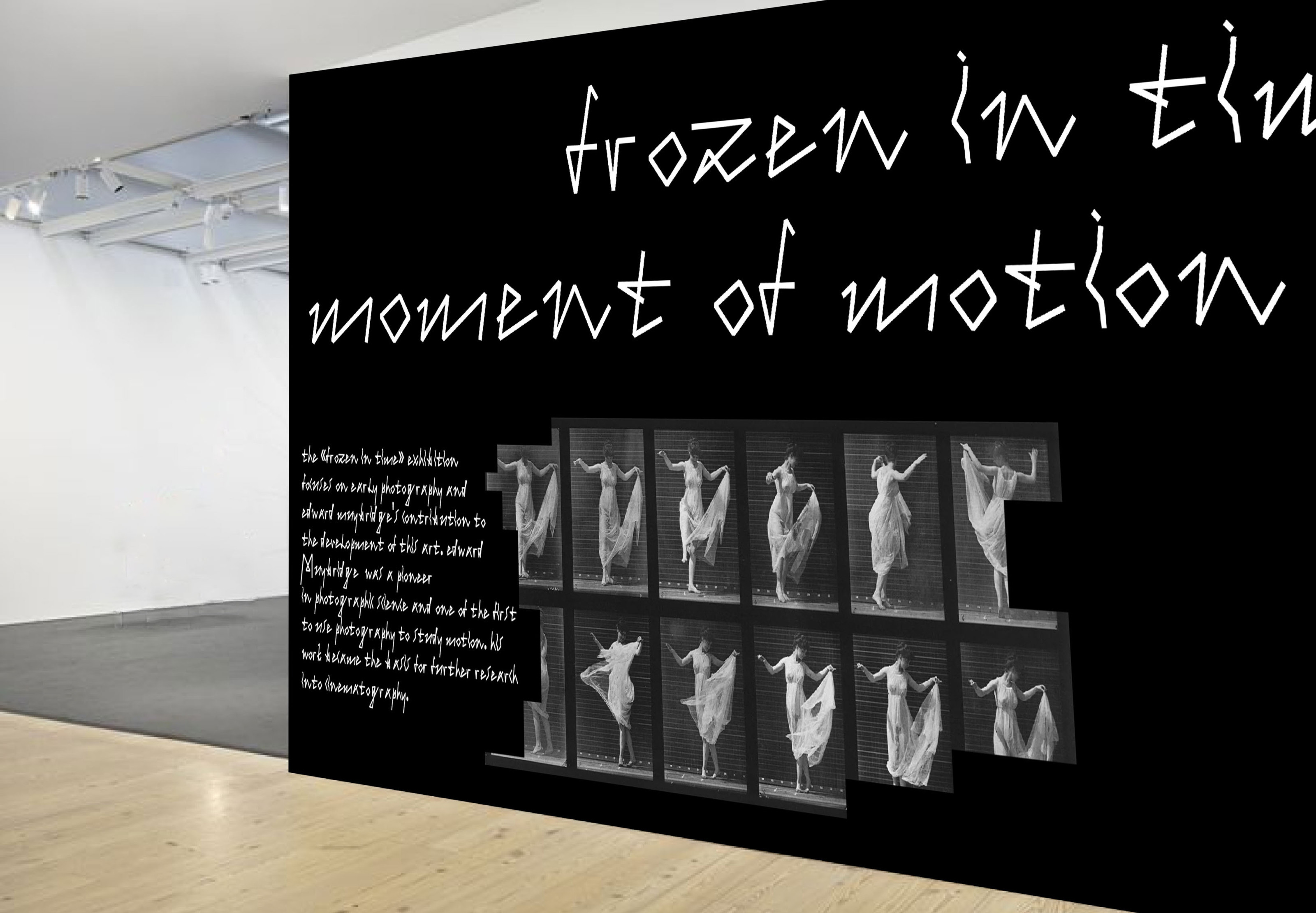 Шрифт для выставки "Frozen", под названием "Frozen in time" — Изображение №22 — Графика на Dprofile