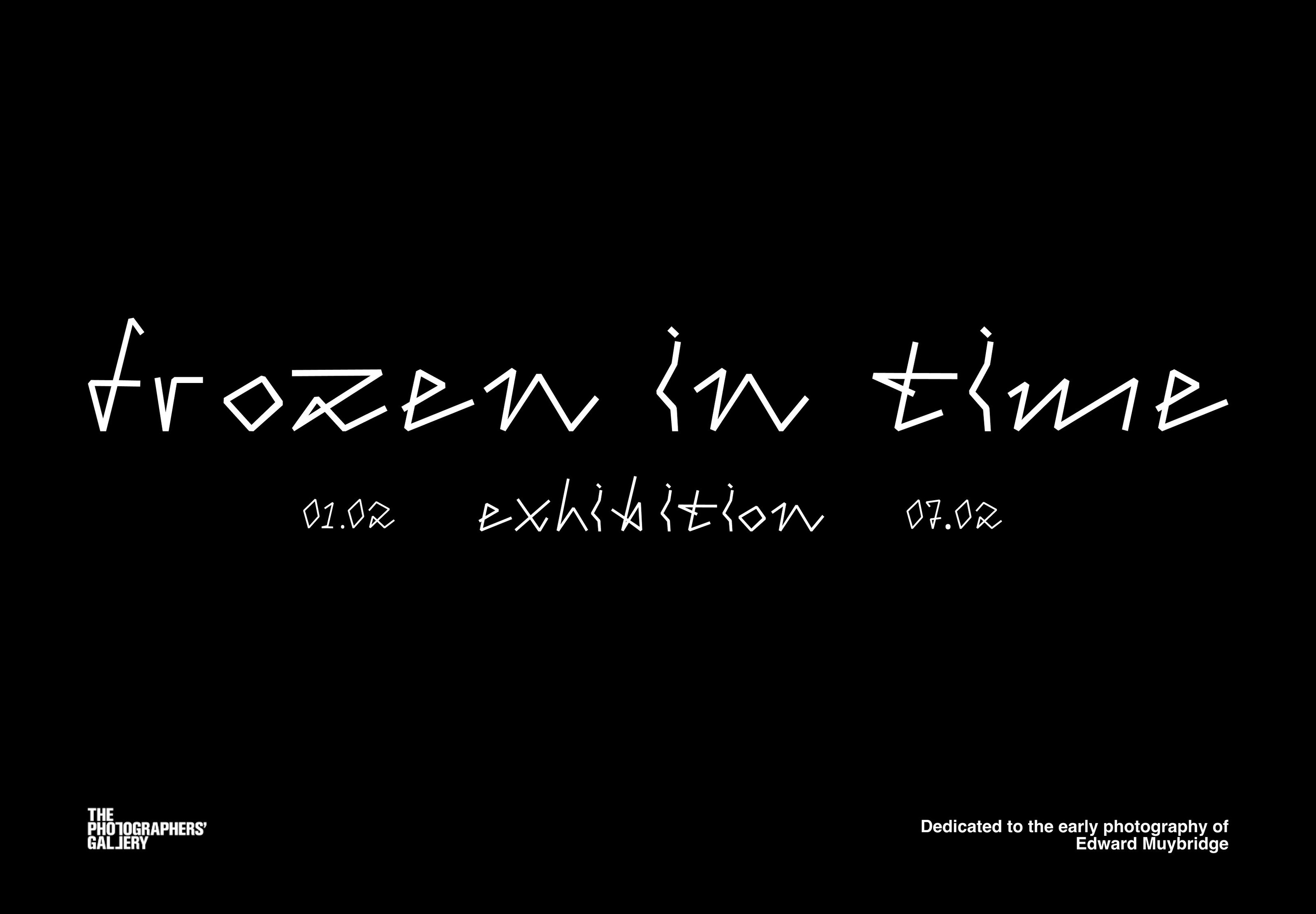 Шрифт для выставки "Frozen", под названием "Frozen in time" — Изображение №14 — Графика на Dprofile