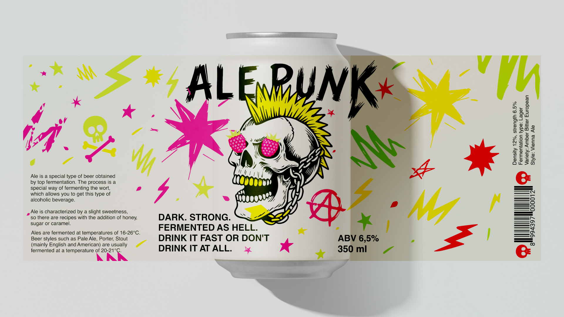 ALE PUNK упаковка эля — Изображение №1 — Брендинг на Dprofile
