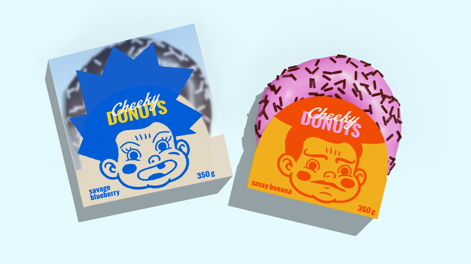 Cheeky donuts. Айдентика дерзких пончиков — Изображение №6 — Брендинг на Dprofile