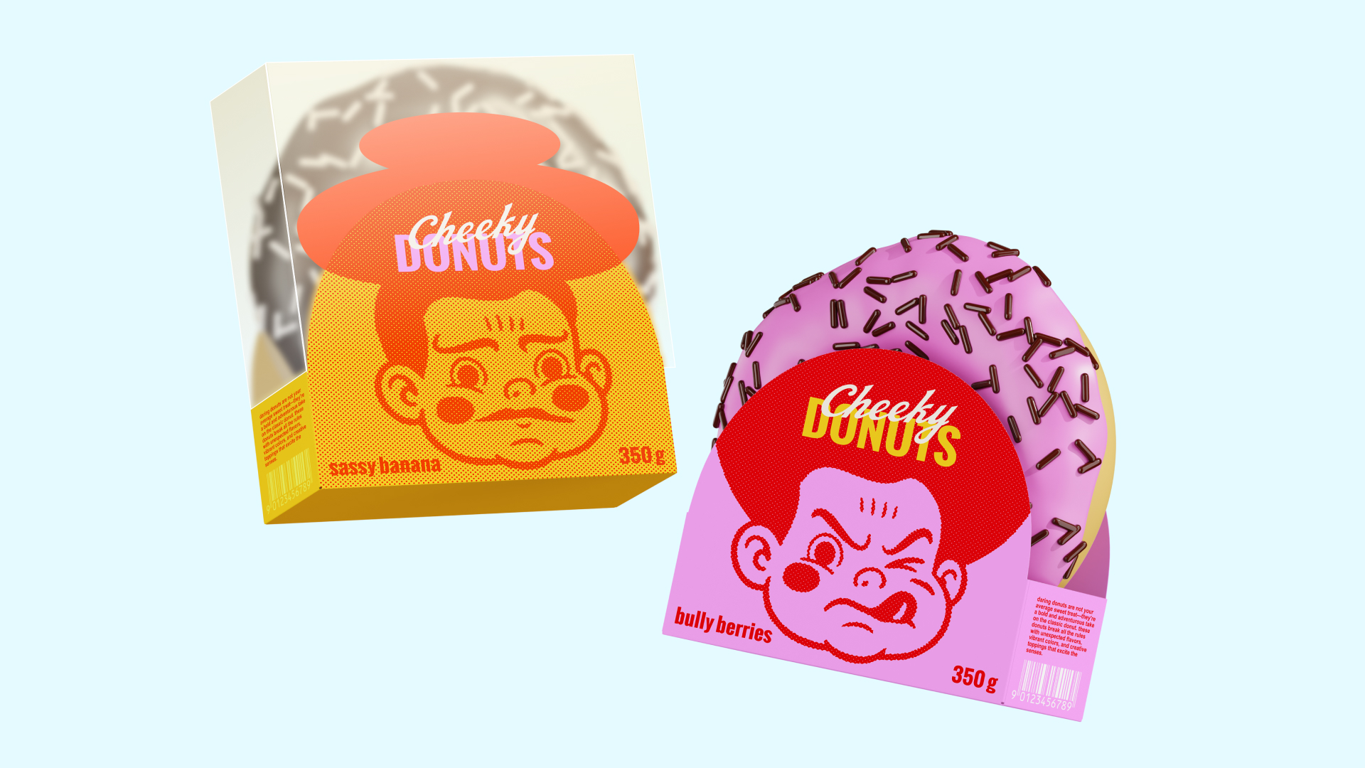 Cheeky donuts. Айдентика дерзких пончиков — Изображение №5 — Брендинг на Dprofile