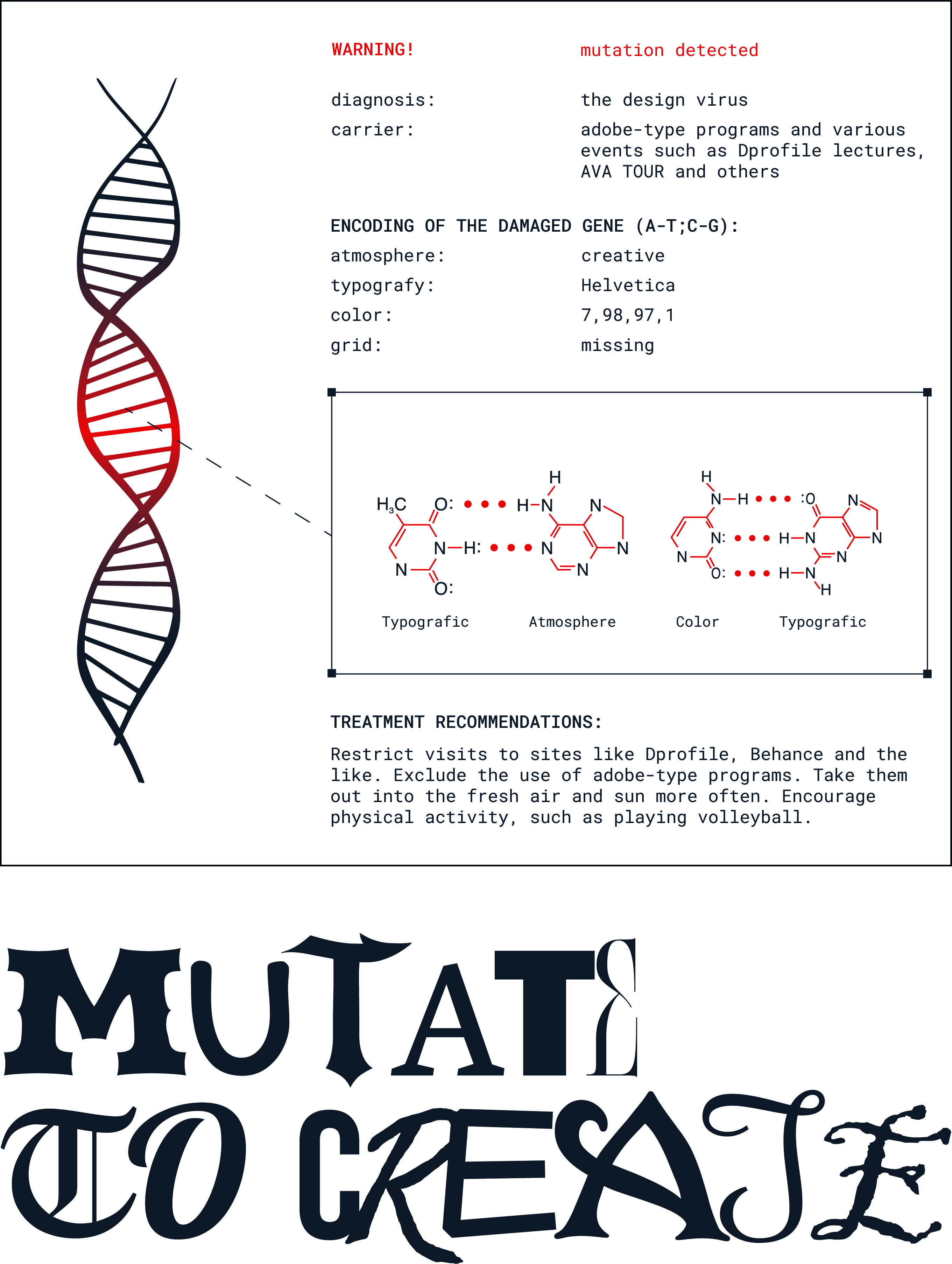 MUTATE TO CREATE — Изображение №2 — Иллюстрация, Графика на Dprofile