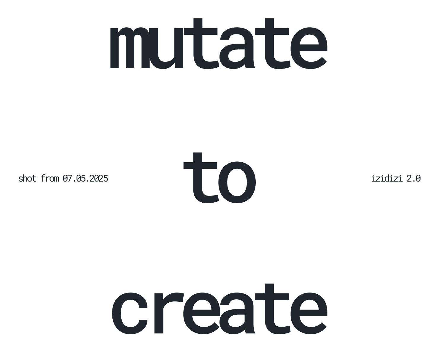 MUTATE TO CREATE на Dprofile