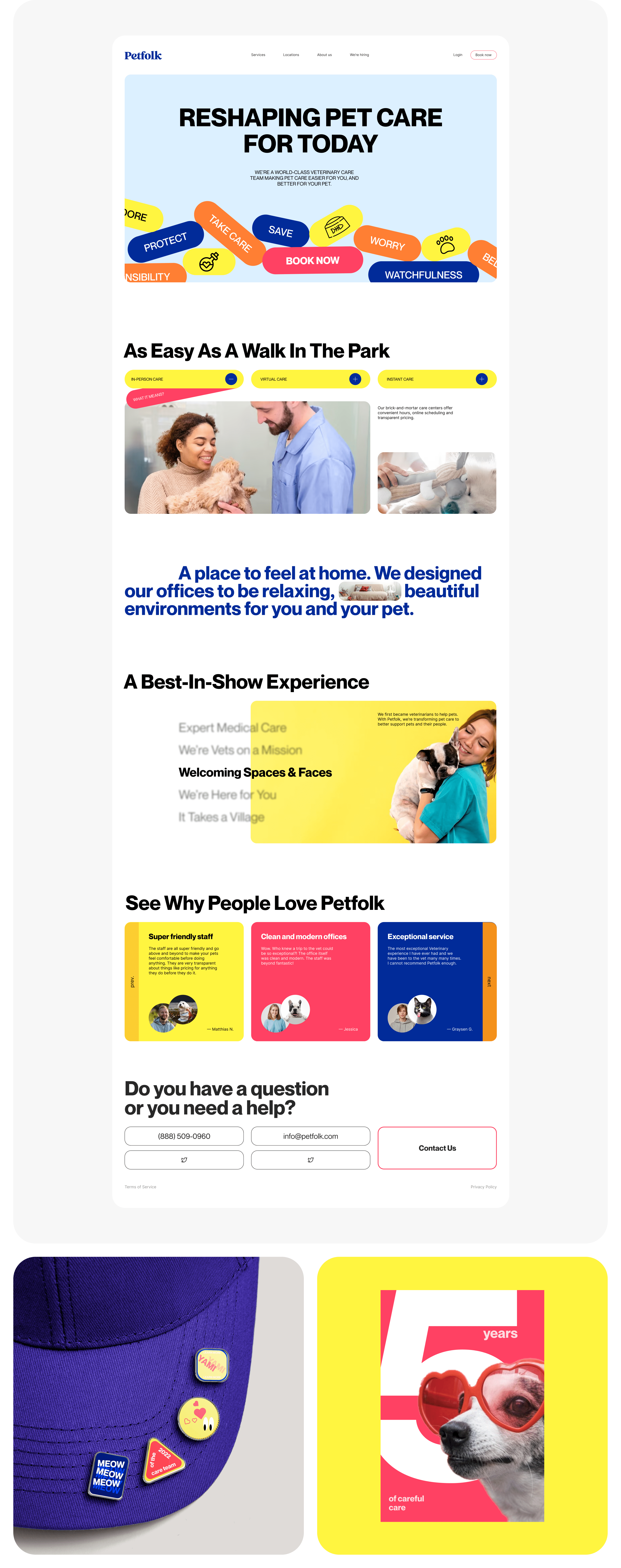 VET CLINIC | PETFOLK — Изображение №3 — Интерфейсы, Графика на Dprofile