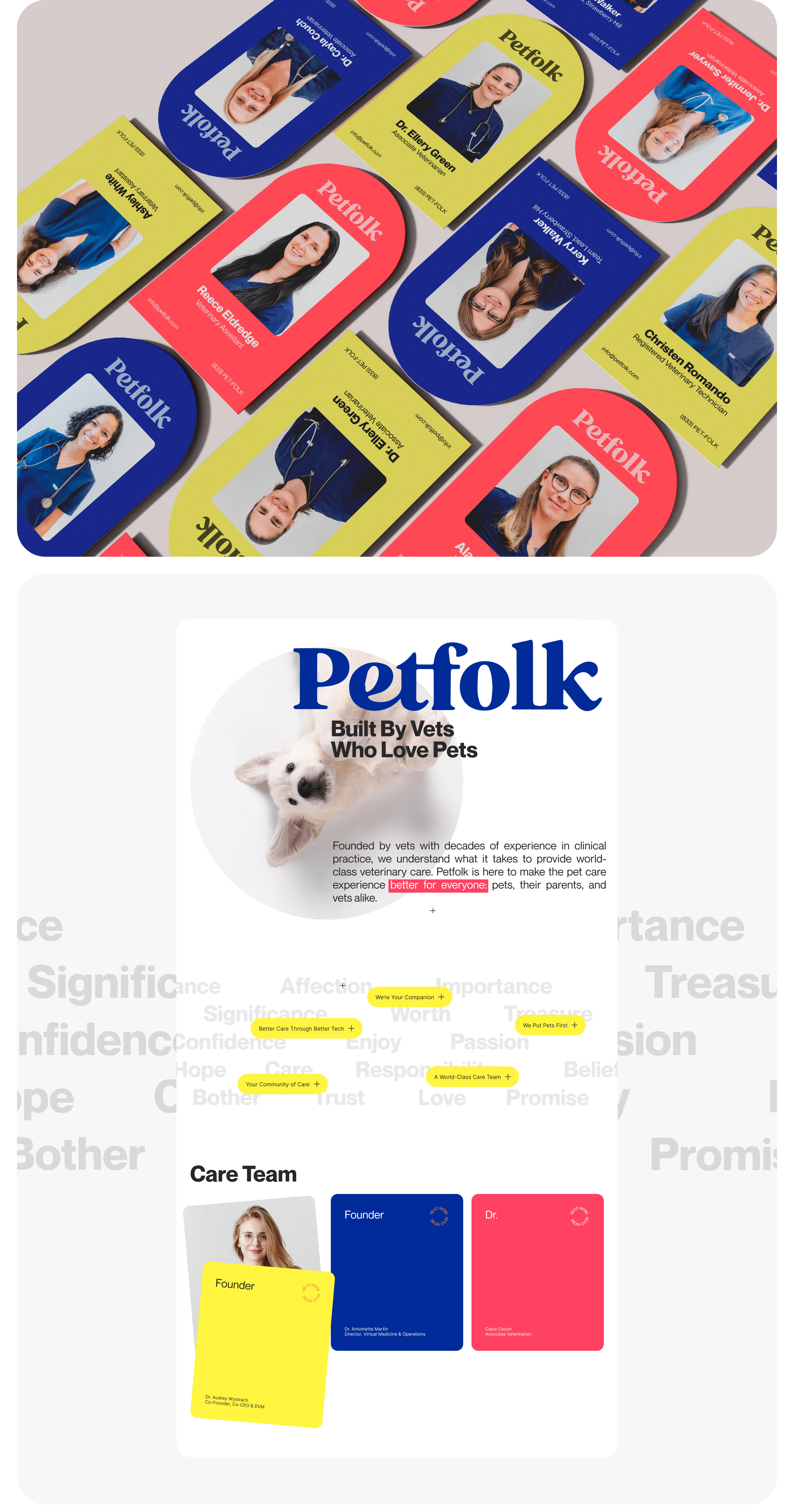 VET CLINIC | PETFOLK — Изображение №5 — Интерфейсы, Графика на Dprofile