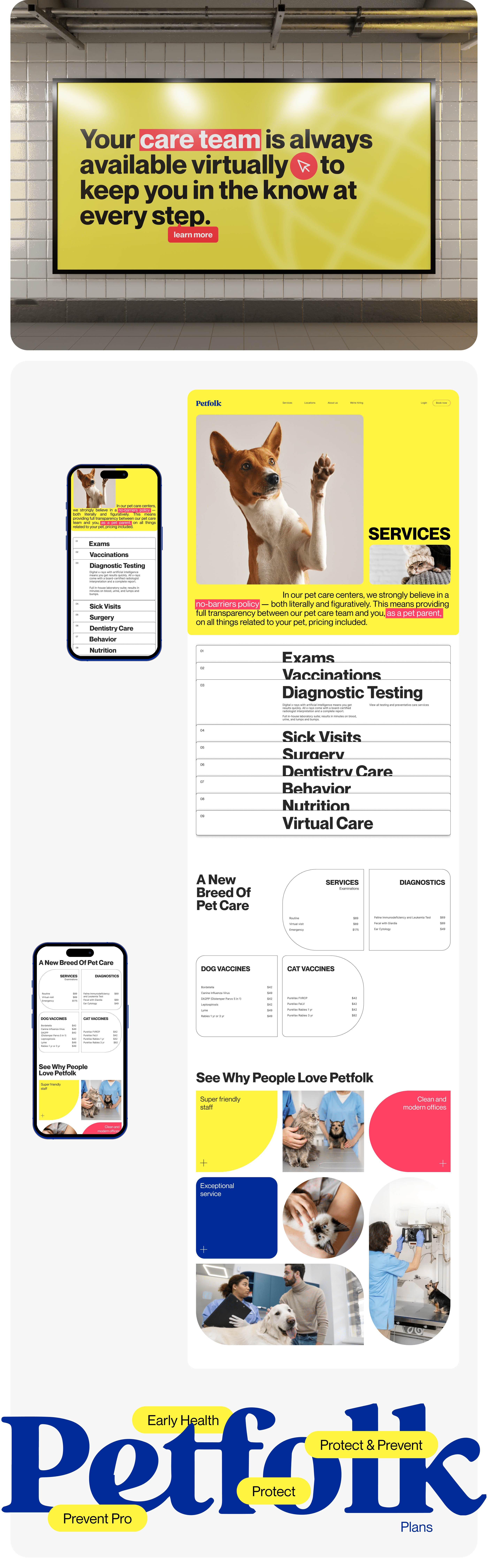 VET CLINIC | PETFOLK — Изображение №4 — Интерфейсы, Графика на Dprofile