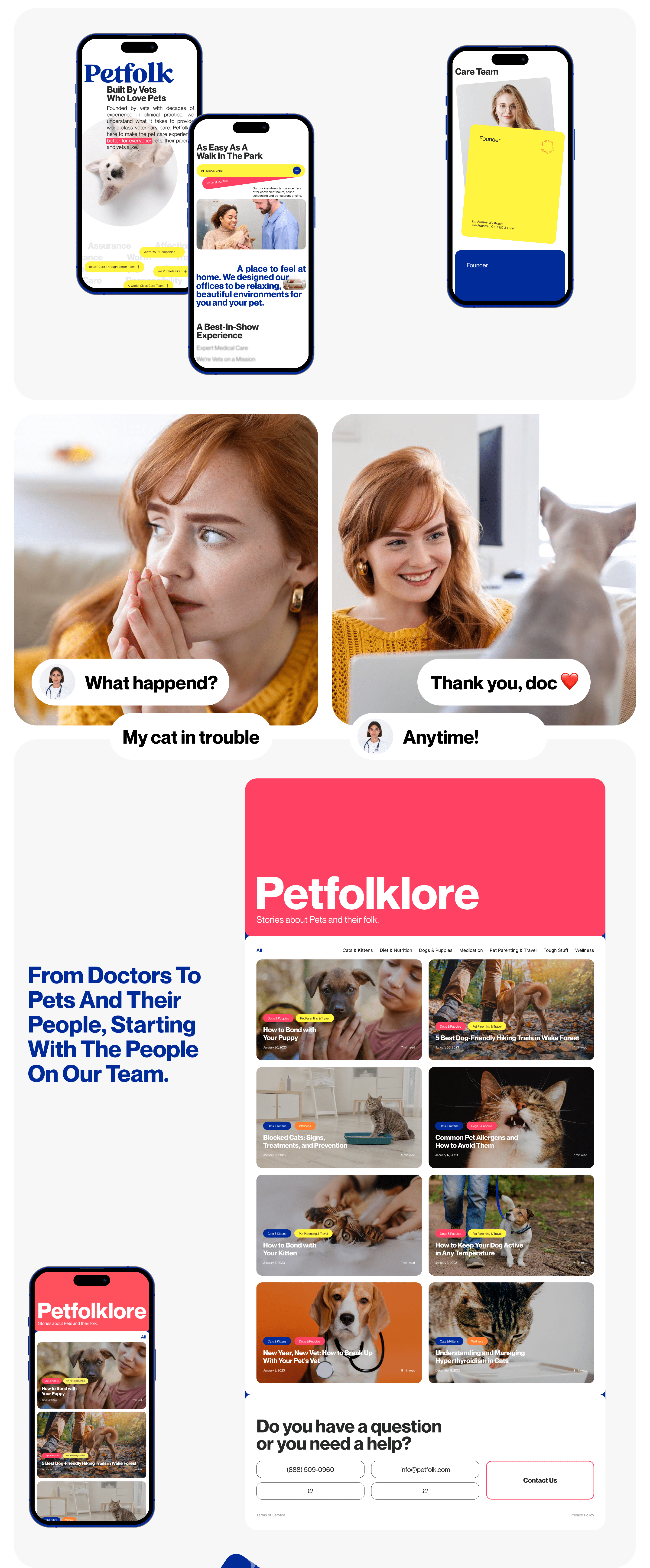 VET CLINIC | PETFOLK — Изображение №6 — Интерфейсы, Графика на Dprofile