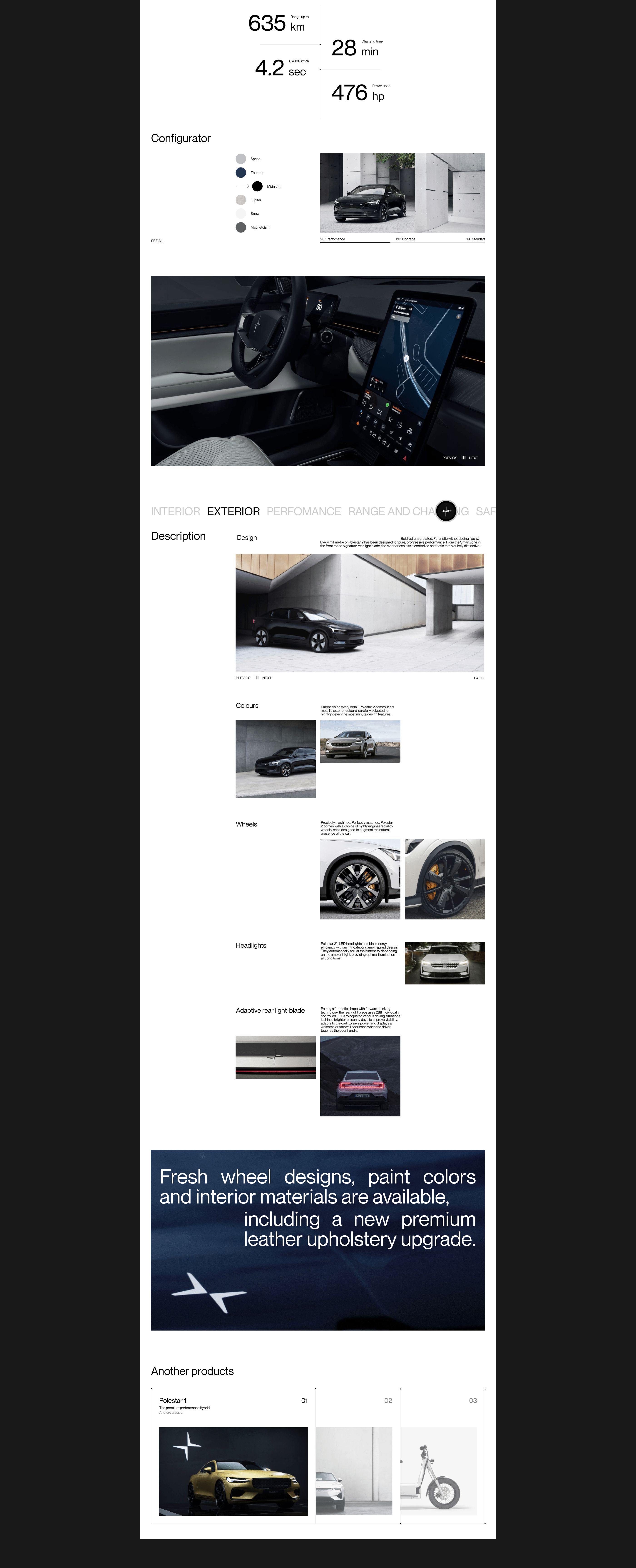 POLESTAR | CORPORATE WEBSITE — Изображение №6 — Интерфейсы, Графика на Dprofile