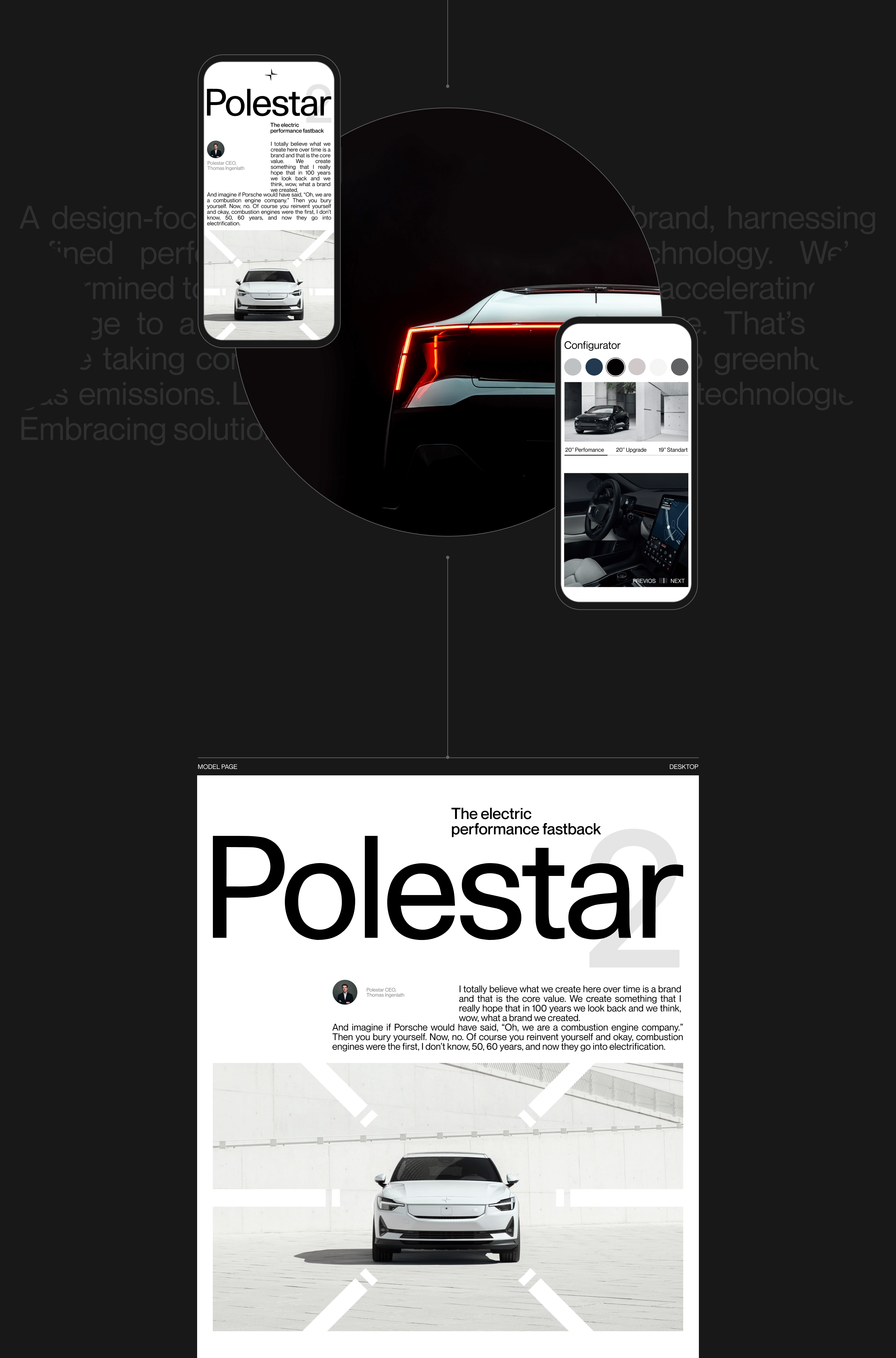 POLESTAR | CORPORATE WEBSITE — Изображение №5 — Интерфейсы, Графика на Dprofile
