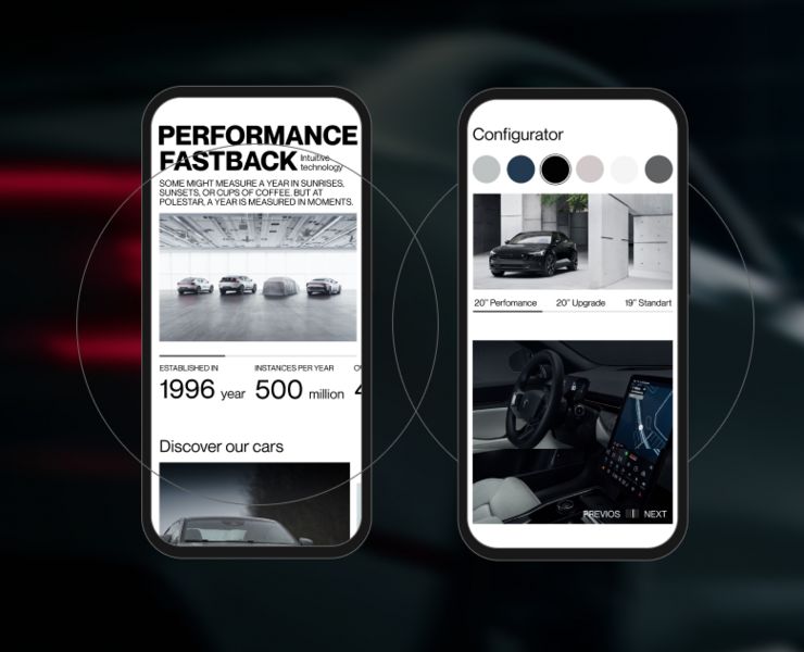 POLESTAR | CORPORATE WEBSITE — Интерфейсы, Графика на Dprofile