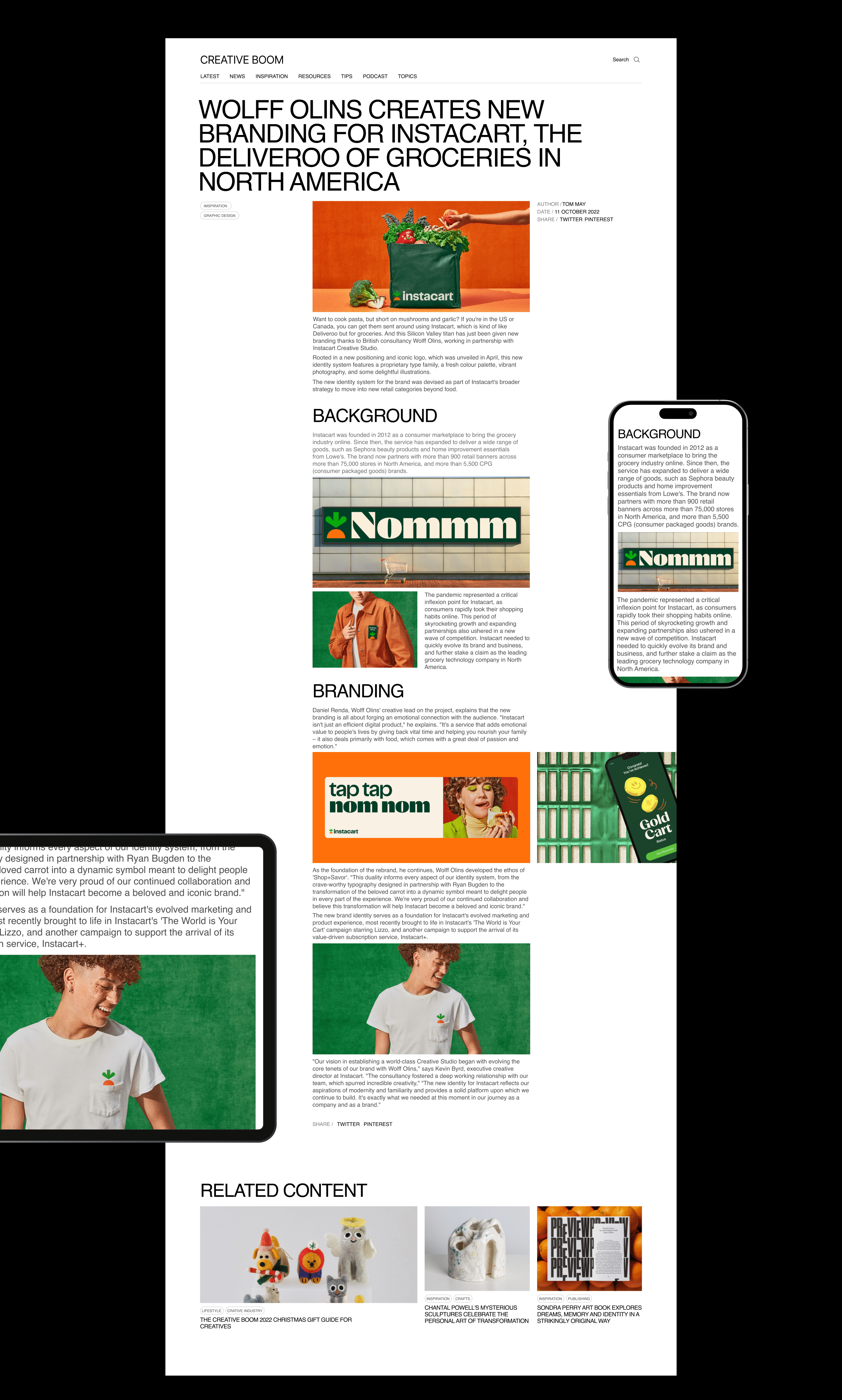 CREATIVE BOOM | REDESIGN NEWS WEBSITE — Изображение №6 — Интерфейсы, Брендинг на Dprofile