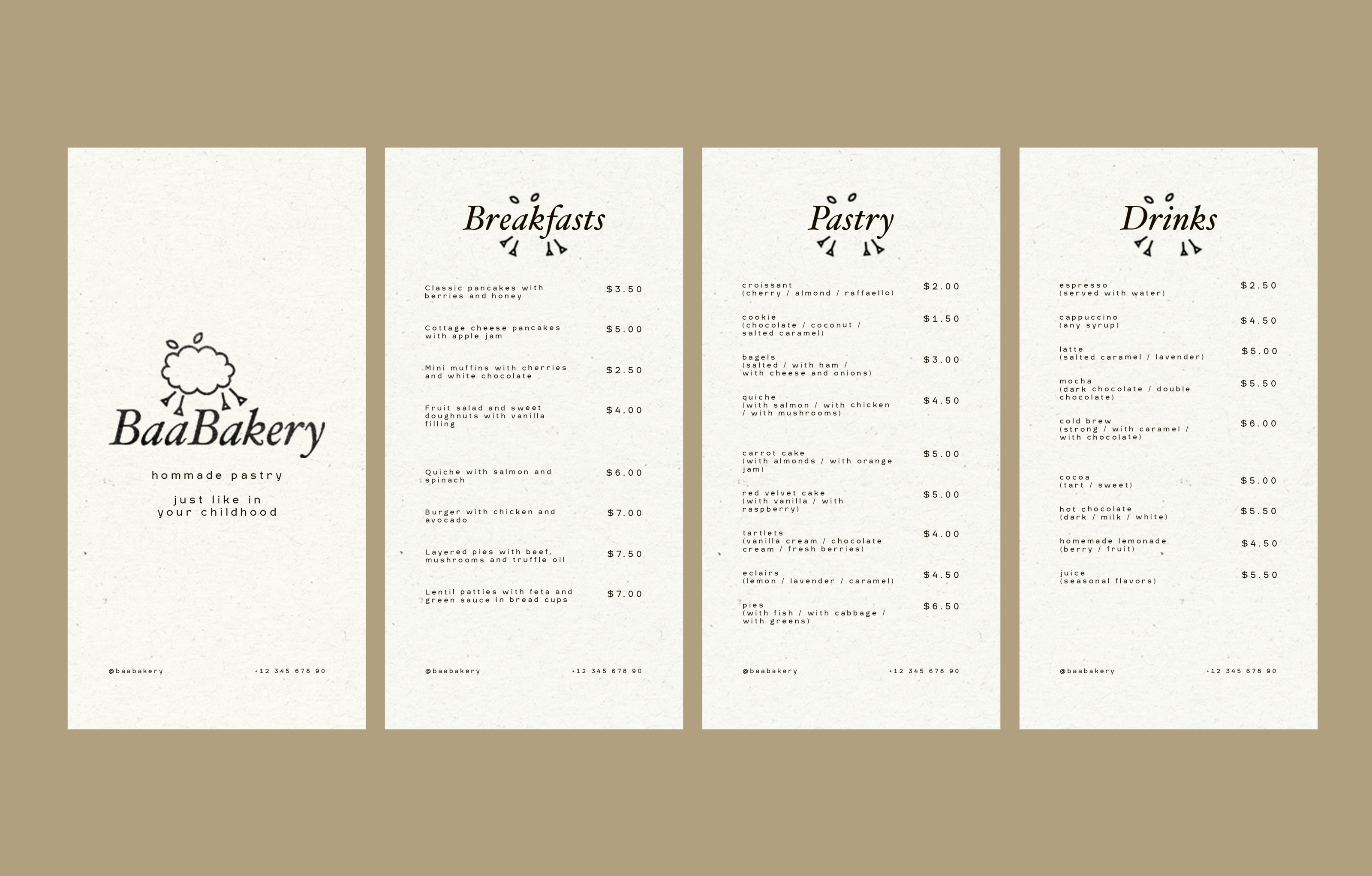 BaaBakery / айдентика для семейной пекарни — Изображение №5 — Брендинг на Dprofile