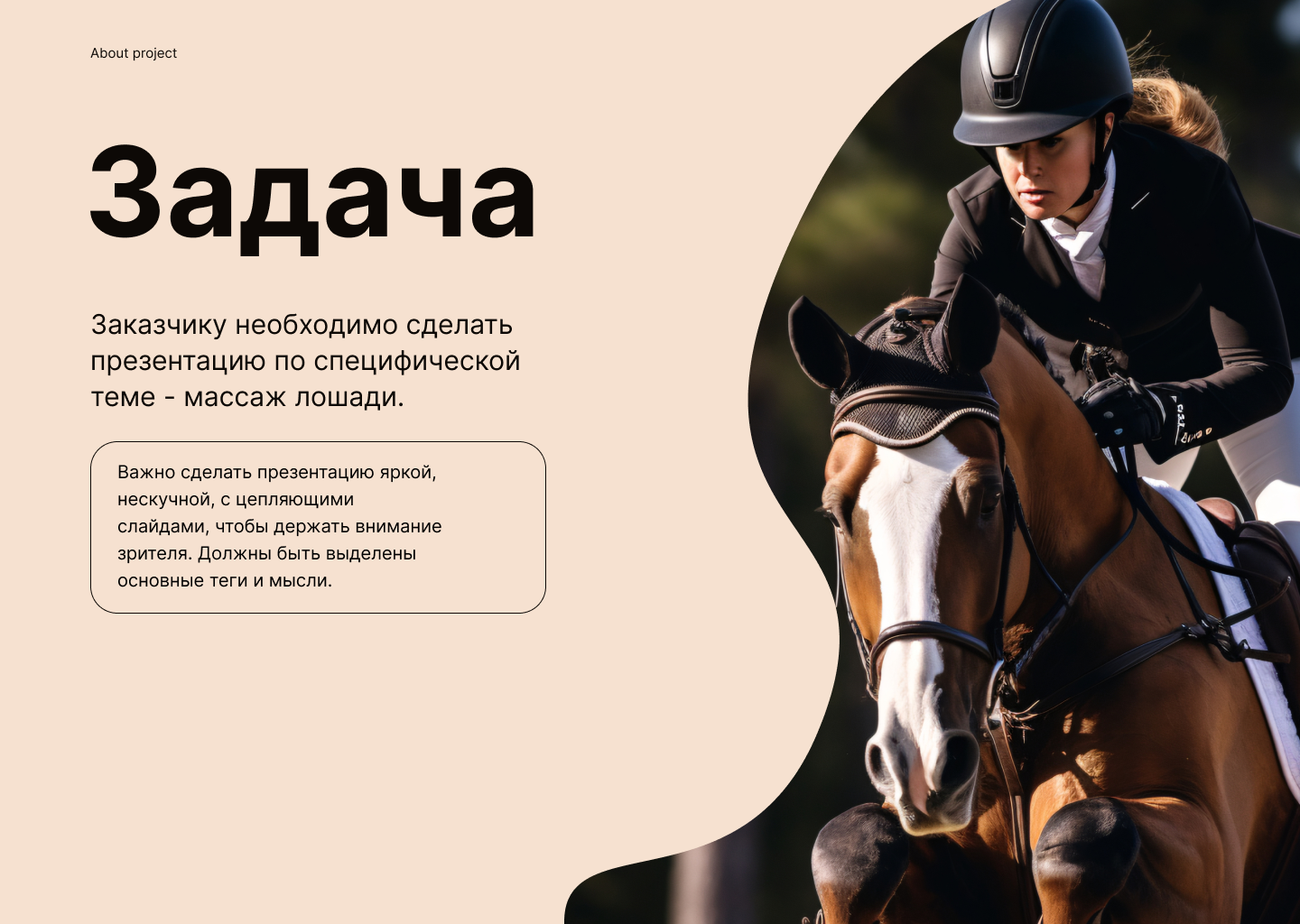 Презентация Массаж лошади \ Presentation Horse massage — Изображение №2 — Графика, Маркетинг на Dprofile