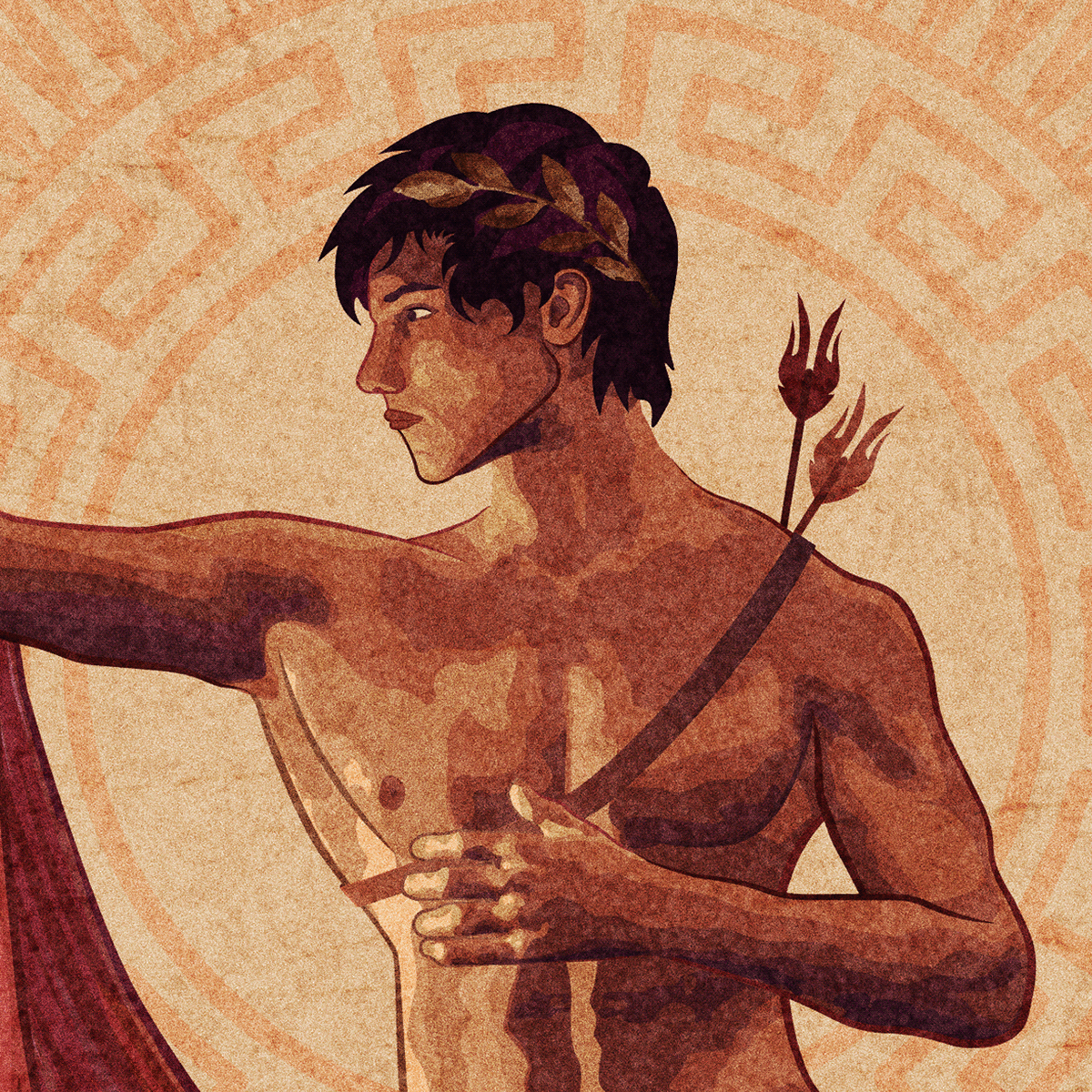 Аполлон с луком — Изображение №2 — Иллюстрация на Dprofile