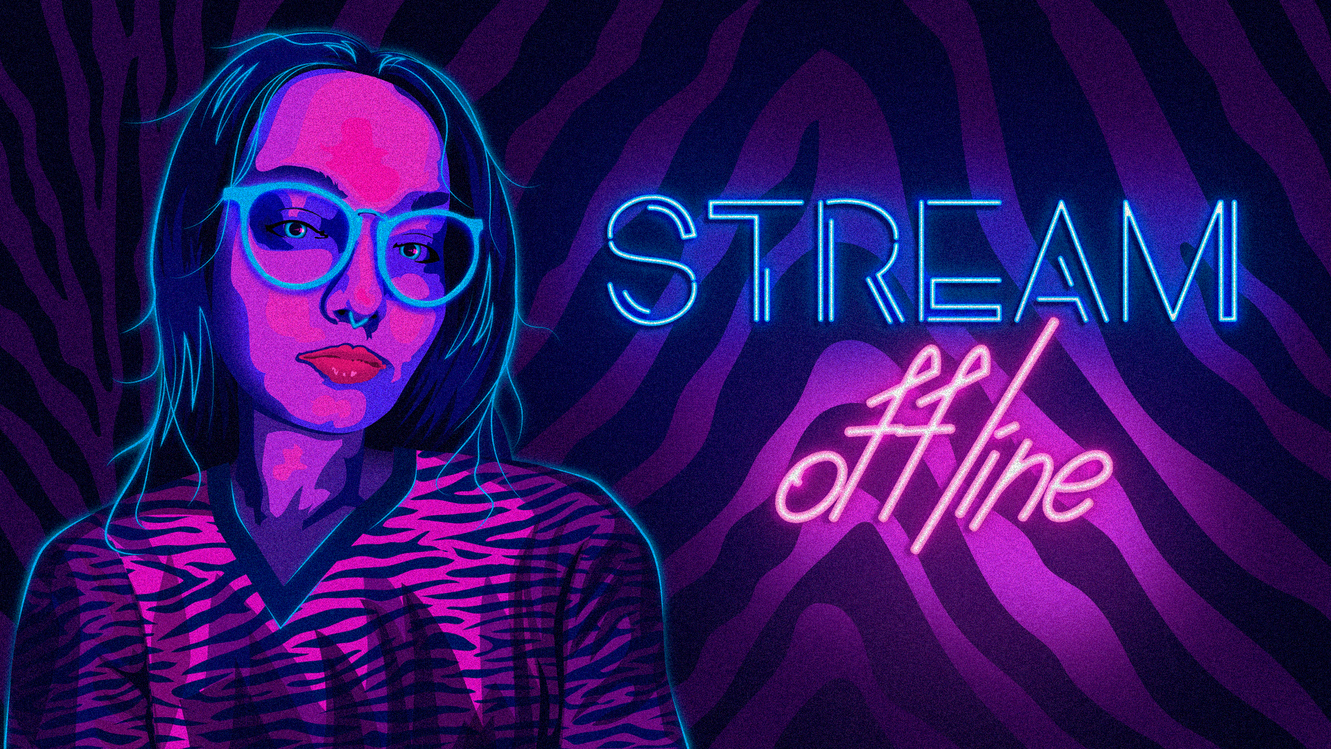 Неоновое оформление twitch-канала — Изображение №2 — Иллюстрация, Графика на Dprofile