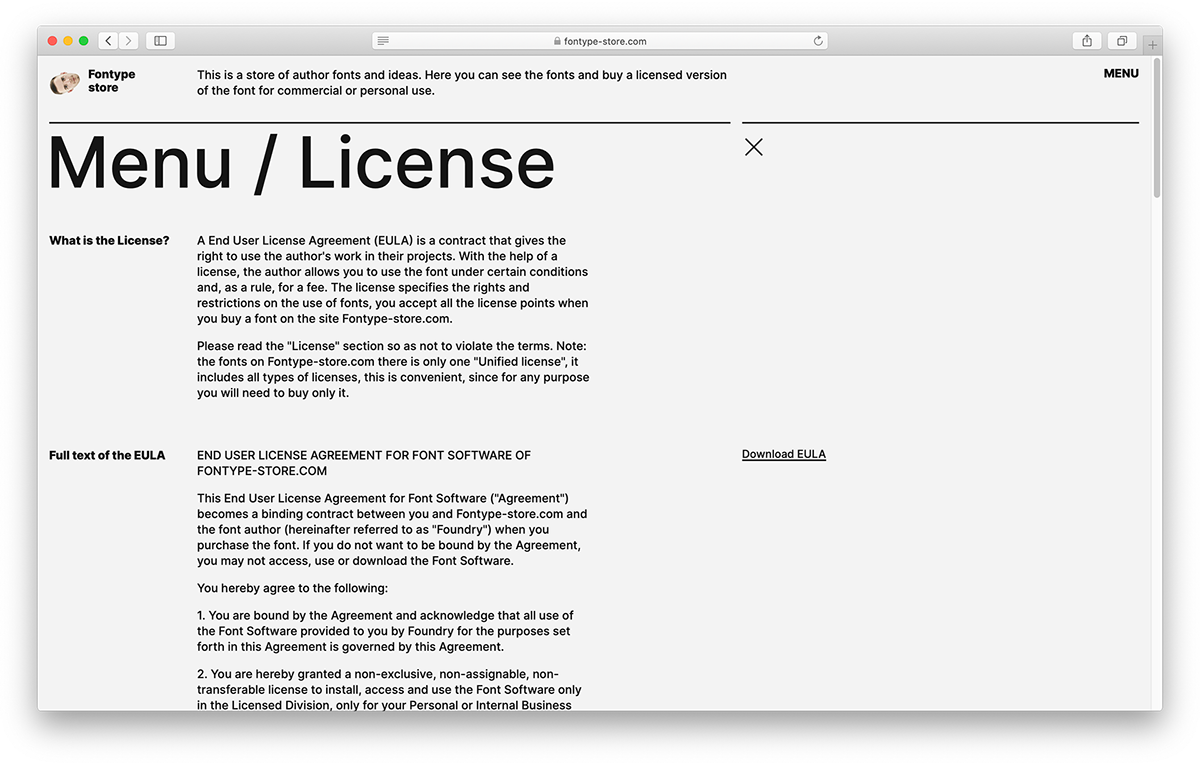 Design of online shop UI/UX — Fontype-store.com — Изображение №5 — Интерфейсы, Брендинг на Dprofile