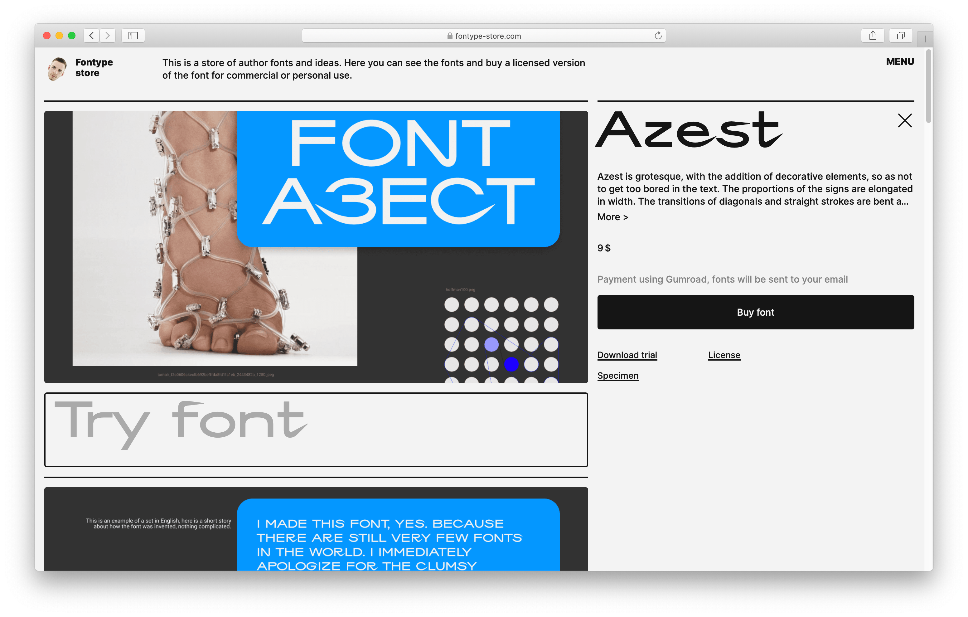 Design of online shop UI/UX — Fontype-store.com — Изображение №2 — Интерфейсы, Брендинг на Dprofile
