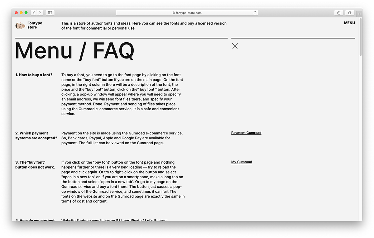 Design of online shop UI/UX — Fontype-store.com — Изображение №4 — Интерфейсы, Брендинг на Dprofile