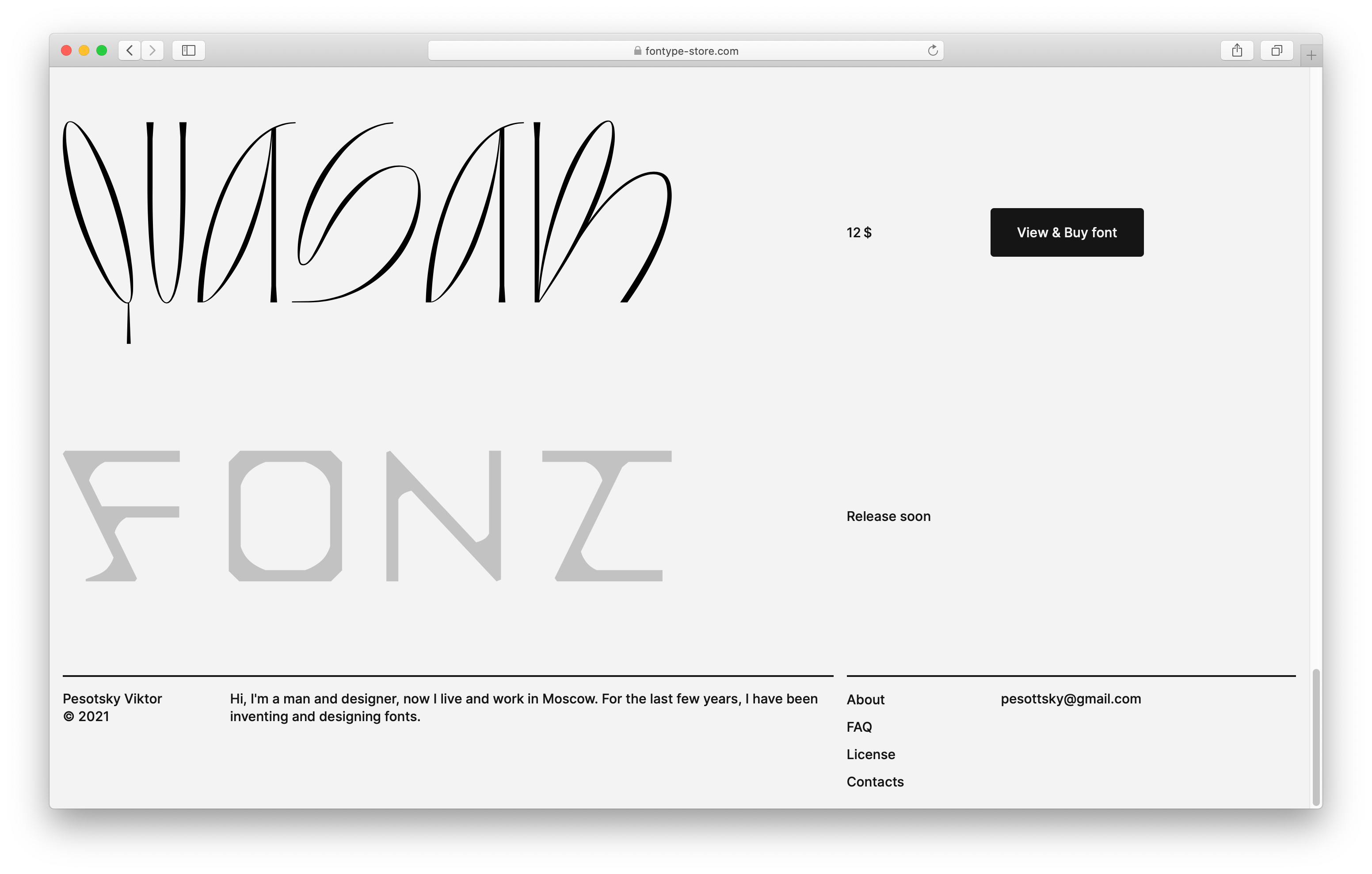 Design of online shop UI/UX — Fontype-store.com — Изображение №11 — Интерфейсы, Брендинг на Dprofile
