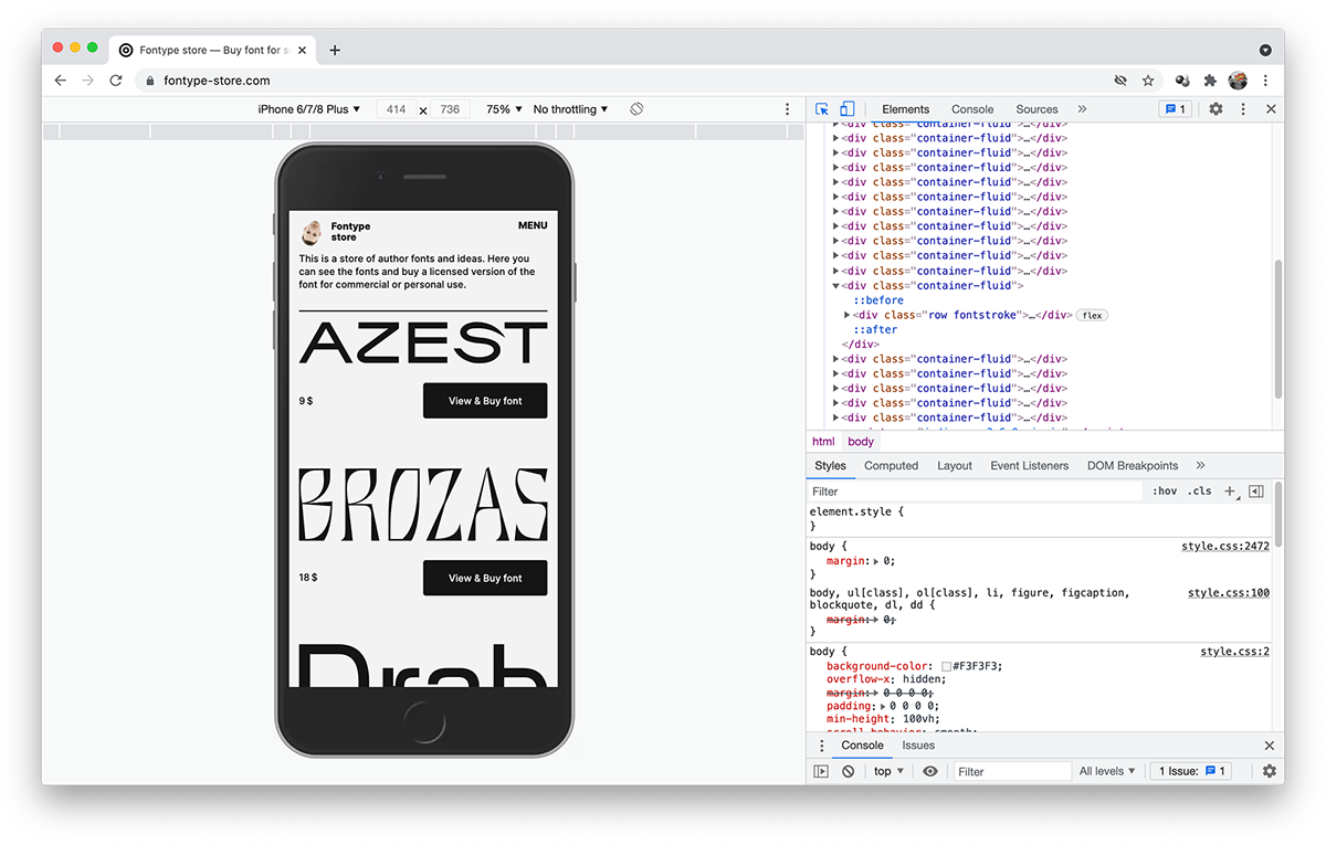 Design of online shop UI/UX — Fontype-store.com — Изображение №9 — Интерфейсы, Брендинг на Dprofile