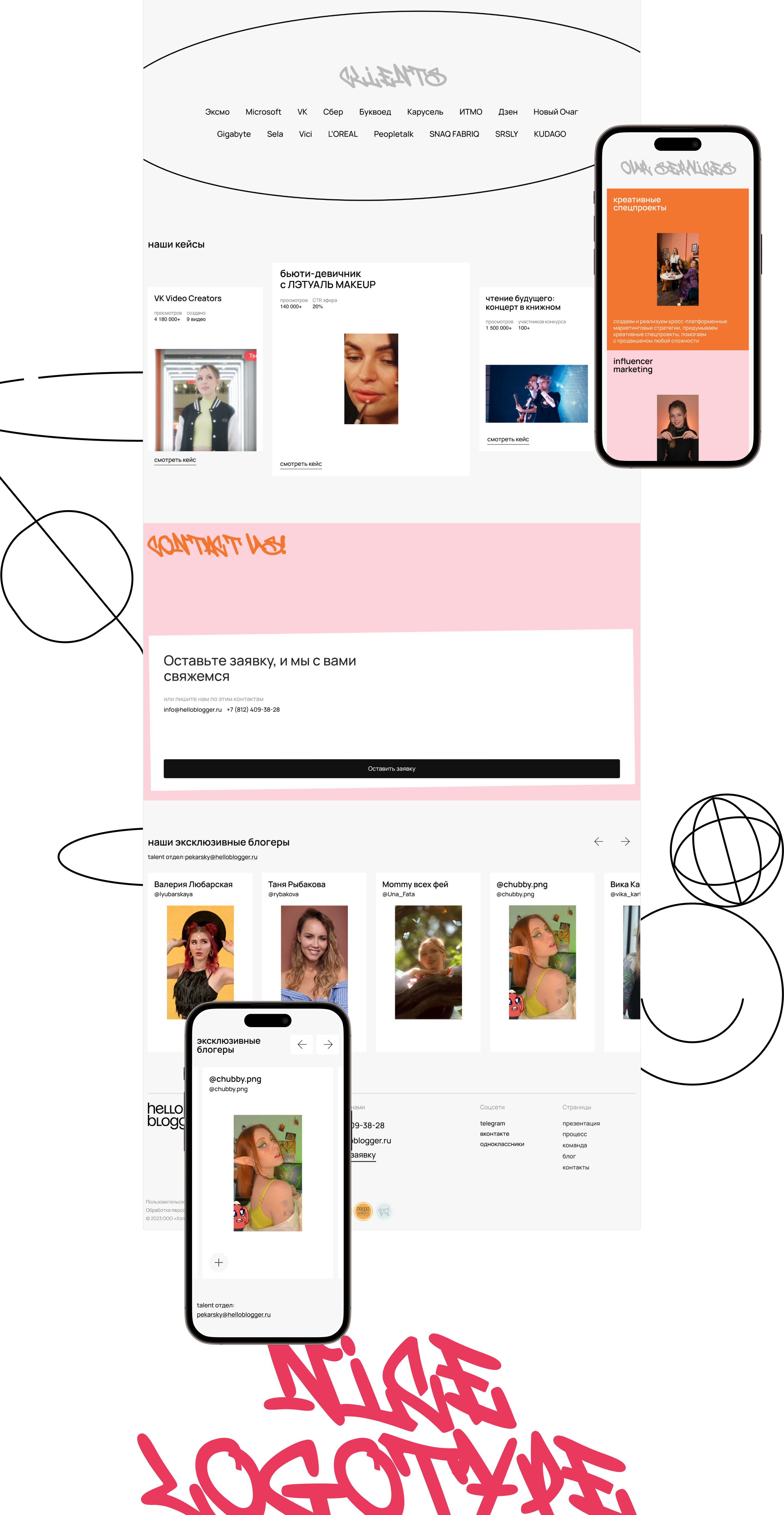 hello blogger: Brand Identity, Website — Изображение №8 — Брендинг на Dprofile