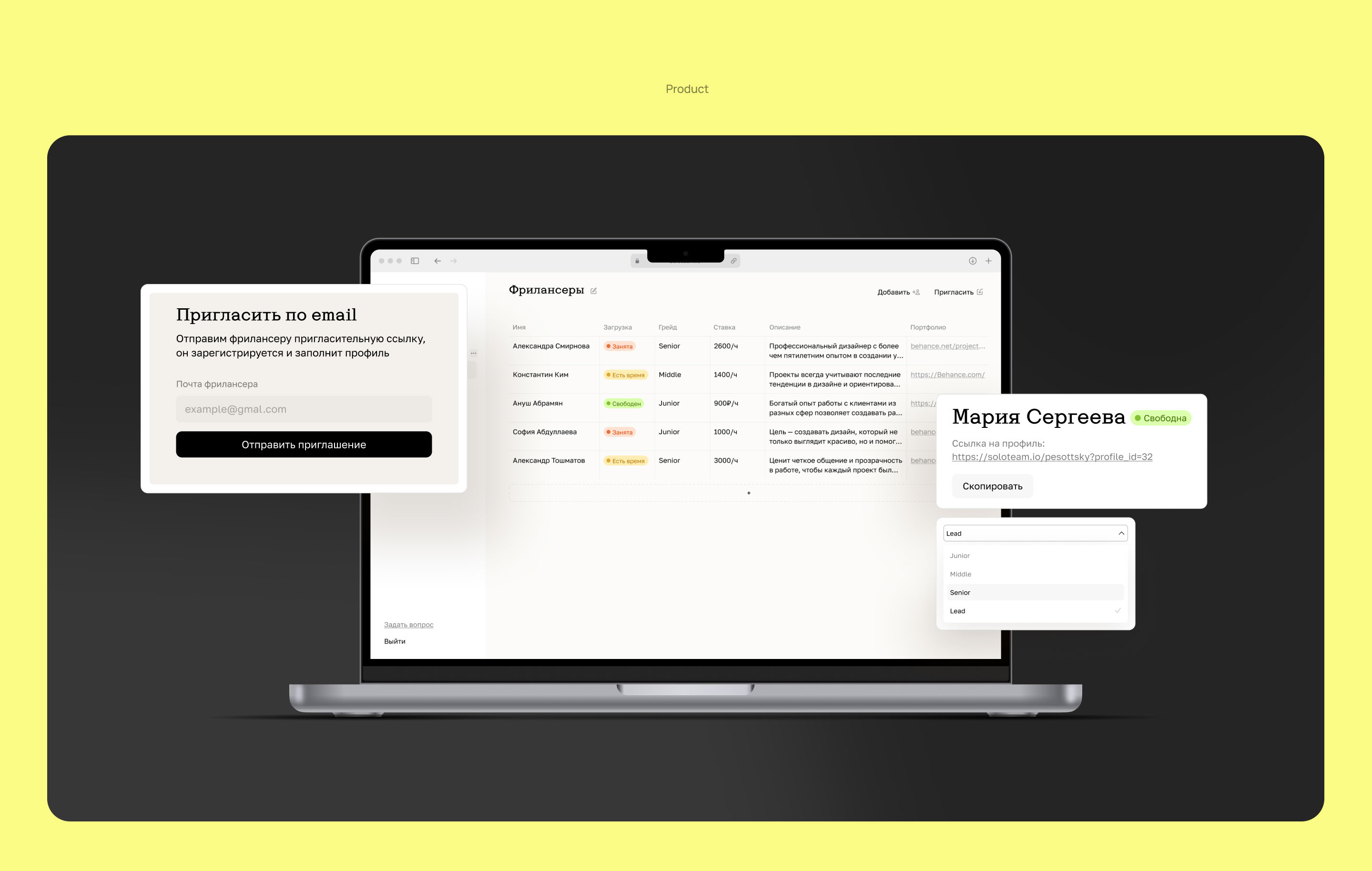Soloteam: Brand Identity, Website & UX+UI — Изображение №13 — Интерфейсы, Брендинг на Dprofile