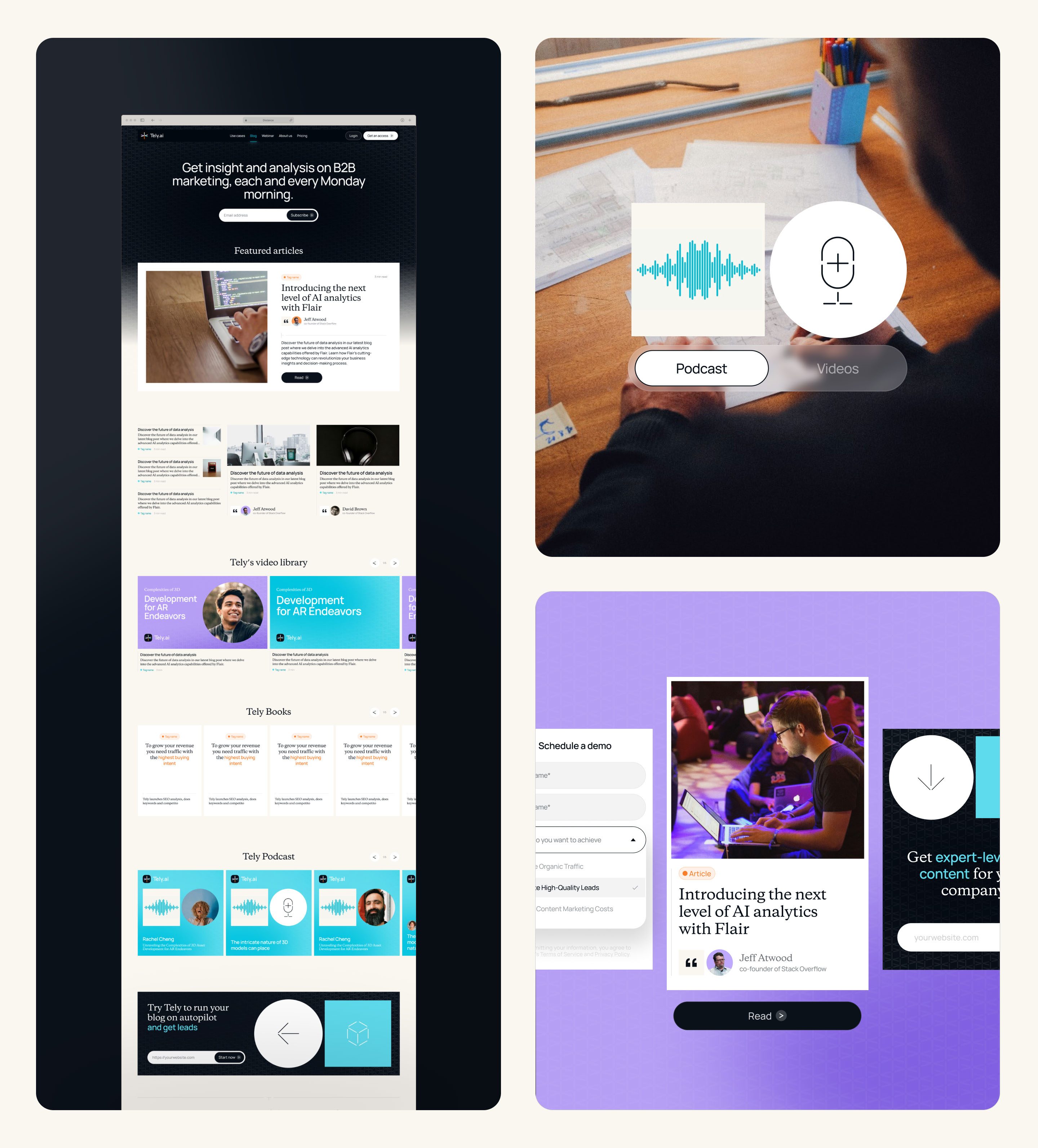 Tely AI: Brand Identity, Website — Изображение №14 — Интерфейсы, Брендинг на Dprofile