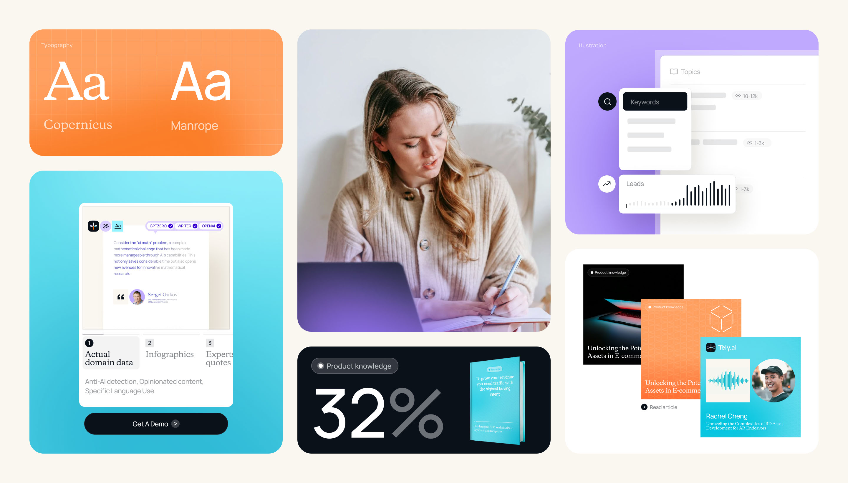 Tely AI: Brand Identity, Website — Изображение №4 — Интерфейсы, Брендинг на Dprofile