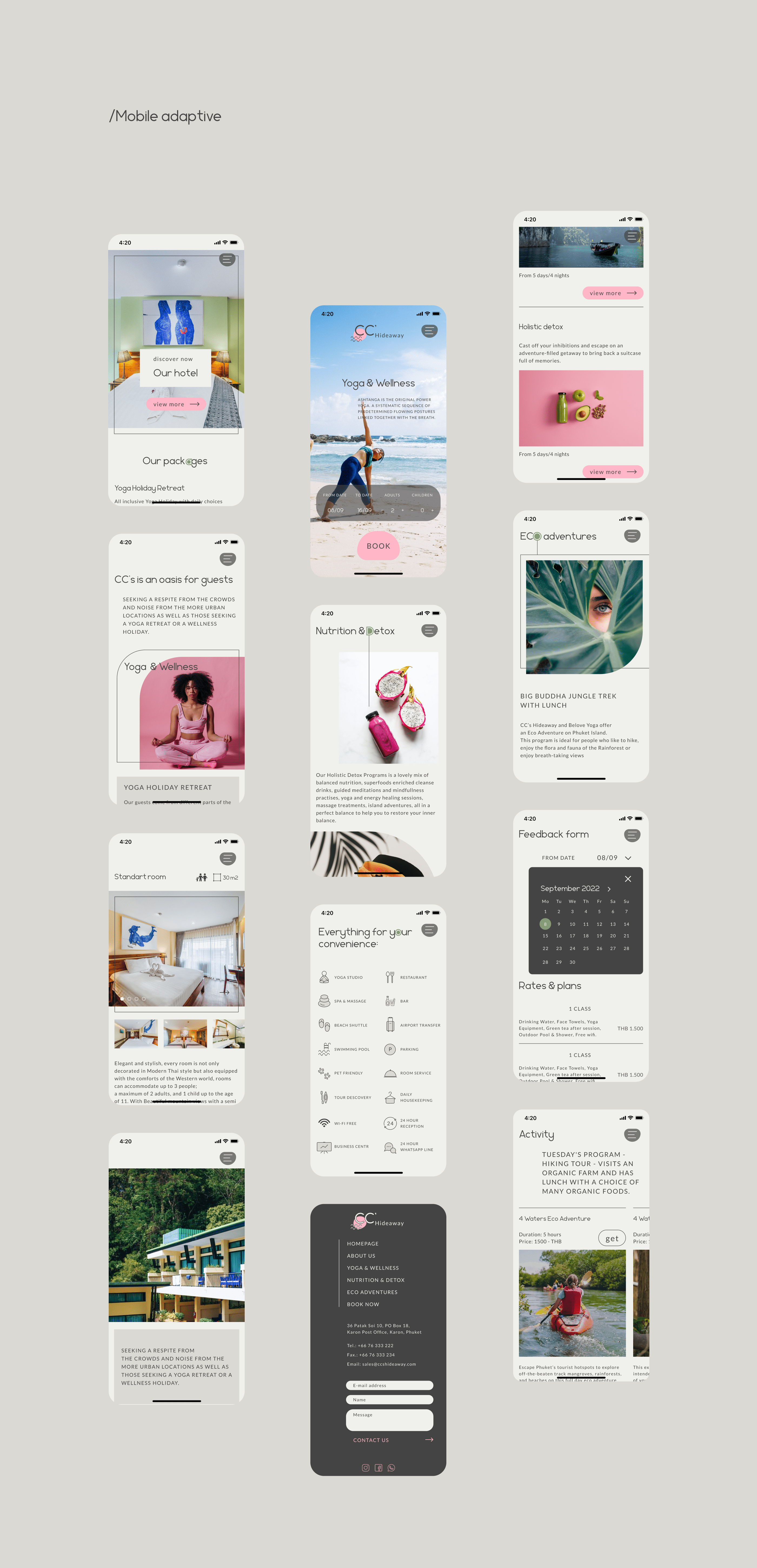 CC's Hideaway hotel on Phuket website redesign — Изображение №10 — Интерфейсы на Dprofile