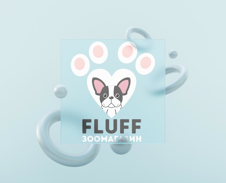 Логотип для зоомагазина FLUFF — Брендинг на Dprofile