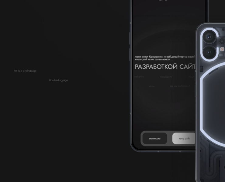 Portfolio on tilda — Интерфейсы, Брендинг на Dprofile