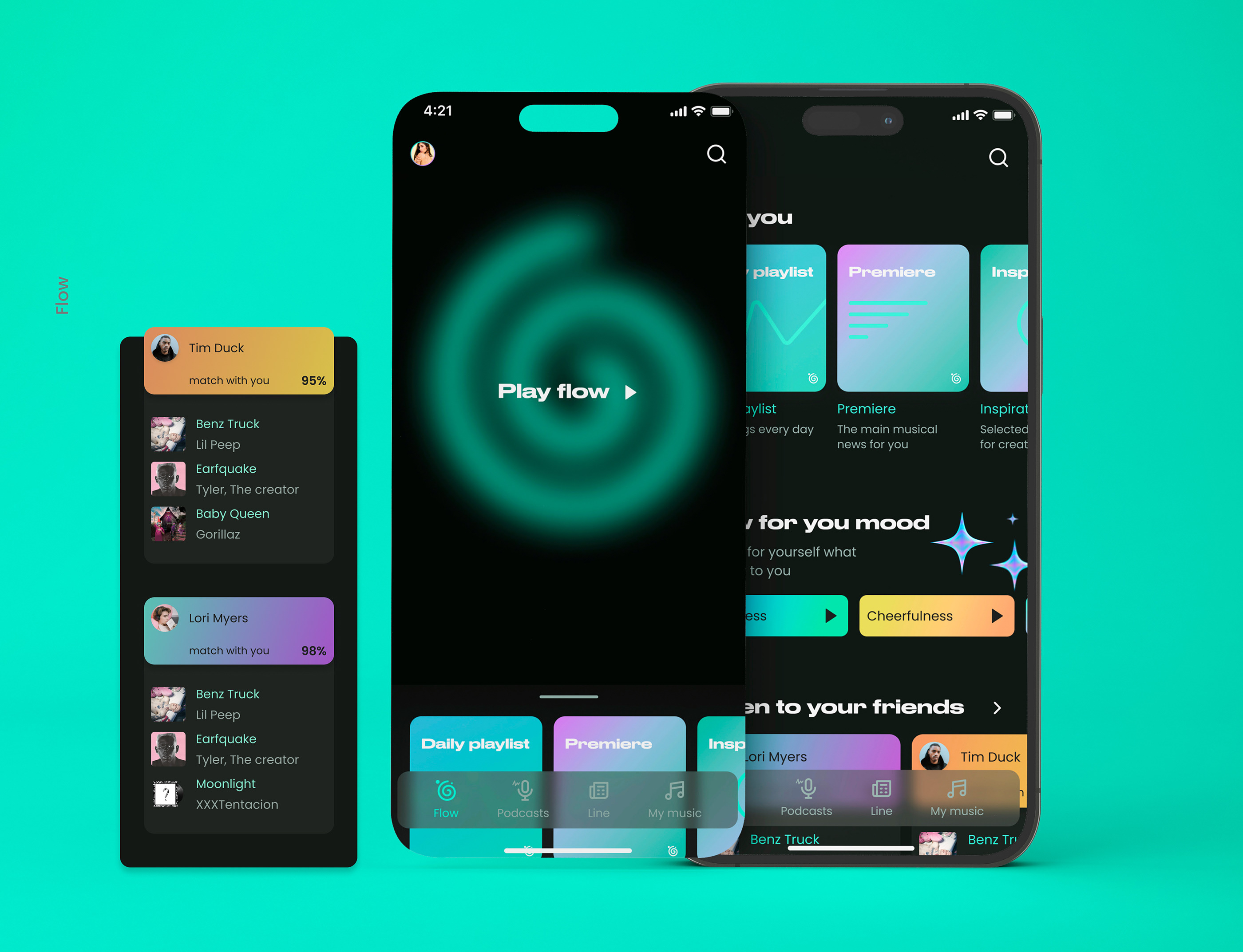Flow — mobile app — Изображение №17 — Интерфейсы, Брендинг на Dprofile