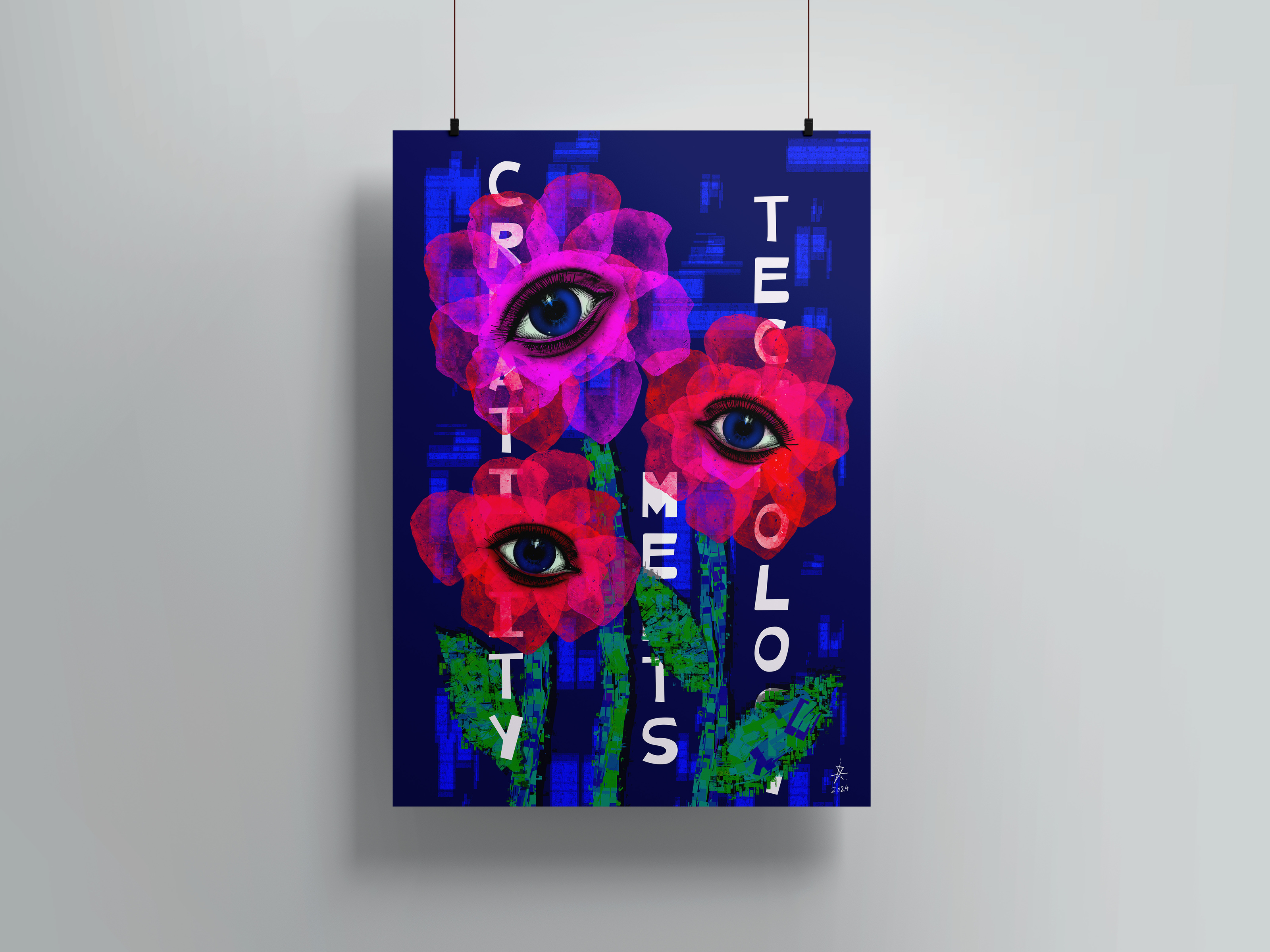 POSTER «GROWN ARTIFICIAL INTELLIGENCE» — Изображение №2 — Графика на Dprofile
