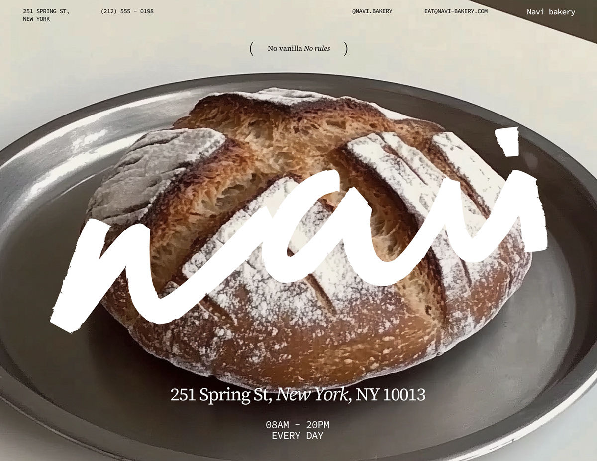 NAVi – Brand Identity for a Bold Bakery — Изображение №12 — Брендинг на Dprofile