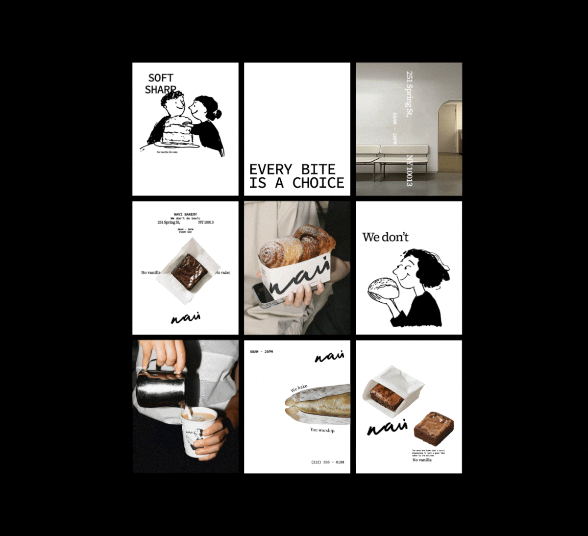 NAVi – Brand Identity for a Bold Bakery — Изображение №18 — Брендинг на Dprofile