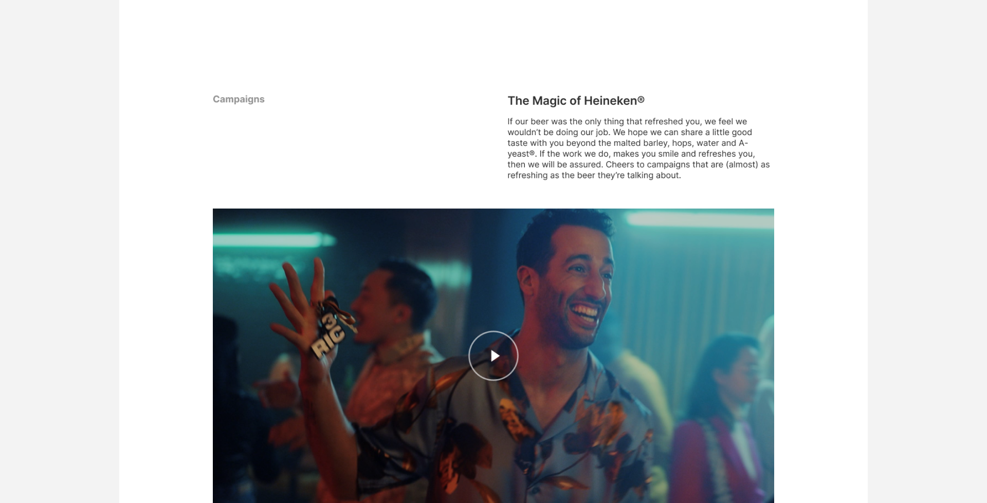 Heineken Landing page — Изображение №11 — Интерфейсы на Dprofile