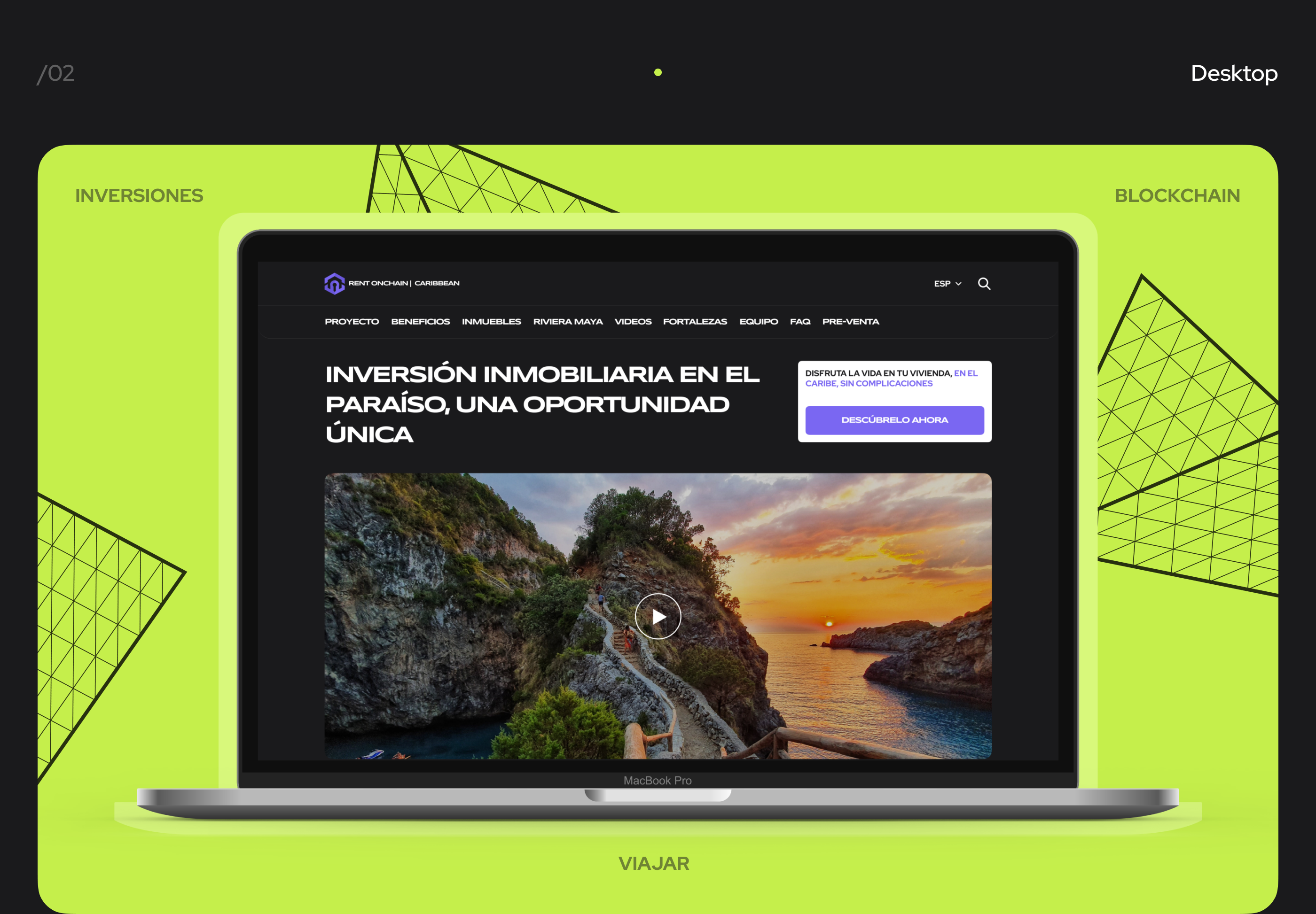 RO Landing Page - NFT Presale in the Caribbean — Изображение №3 — Интерфейсы на Dprofile