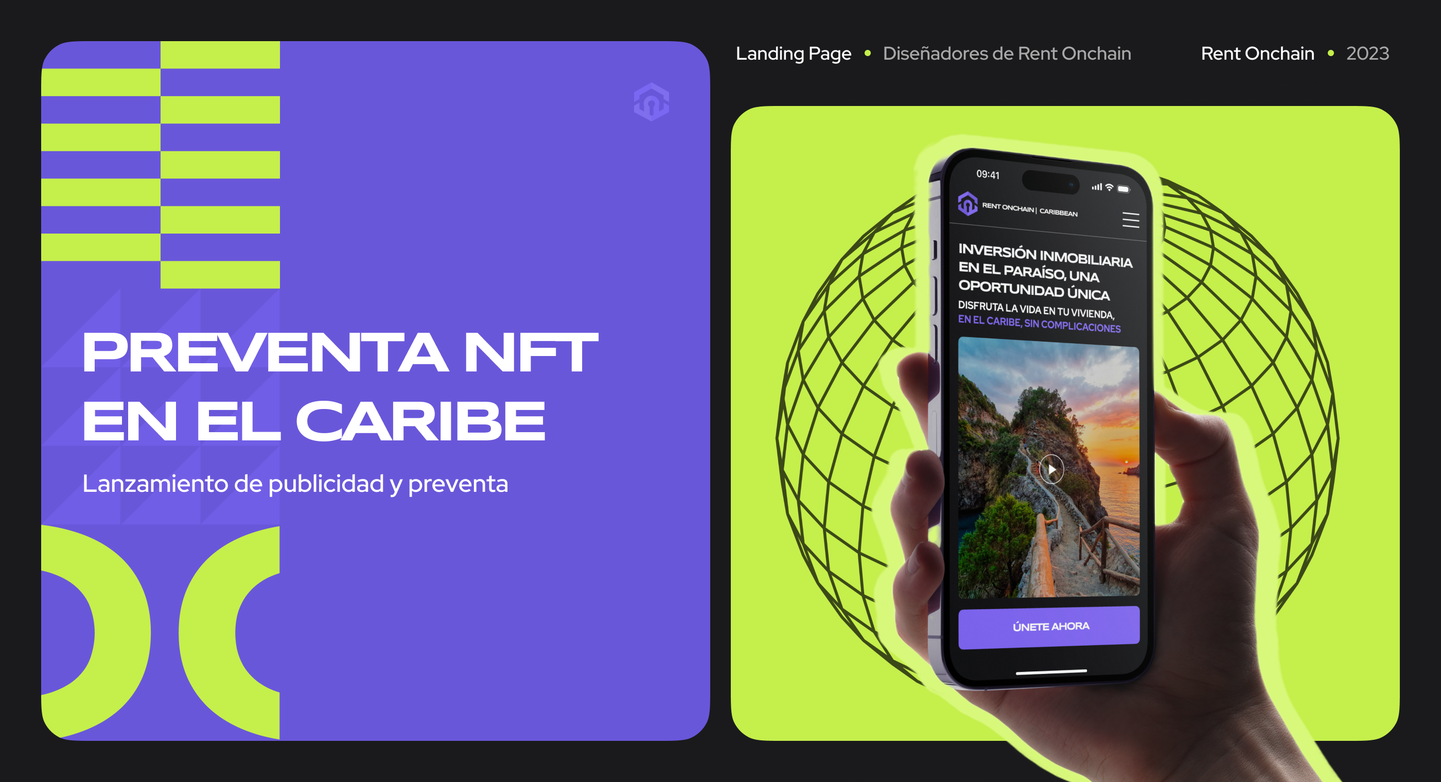 RO Landing Page - NFT Presale in the Caribbean — Изображение №1 — Интерфейсы на Dprofile