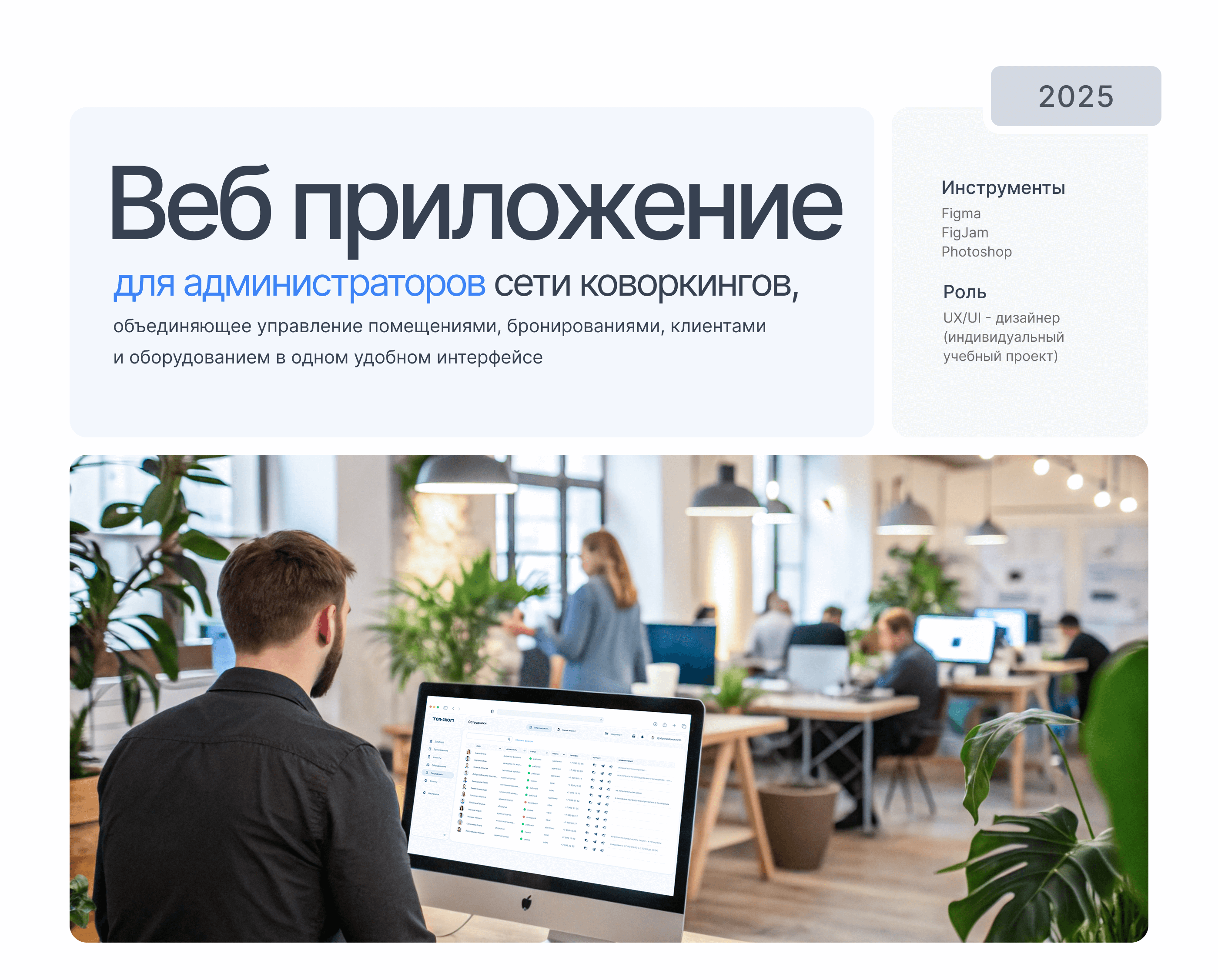 Веб приложение для администраторов коворкинга — Изображение №2 — Интерфейсы на Dprofile