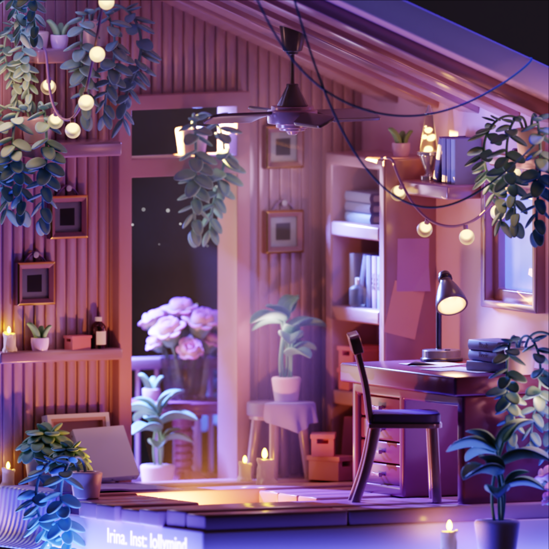 Isometric room in Blender 3D — Изображение №4 — Иллюстрация, 3D на Dprofile