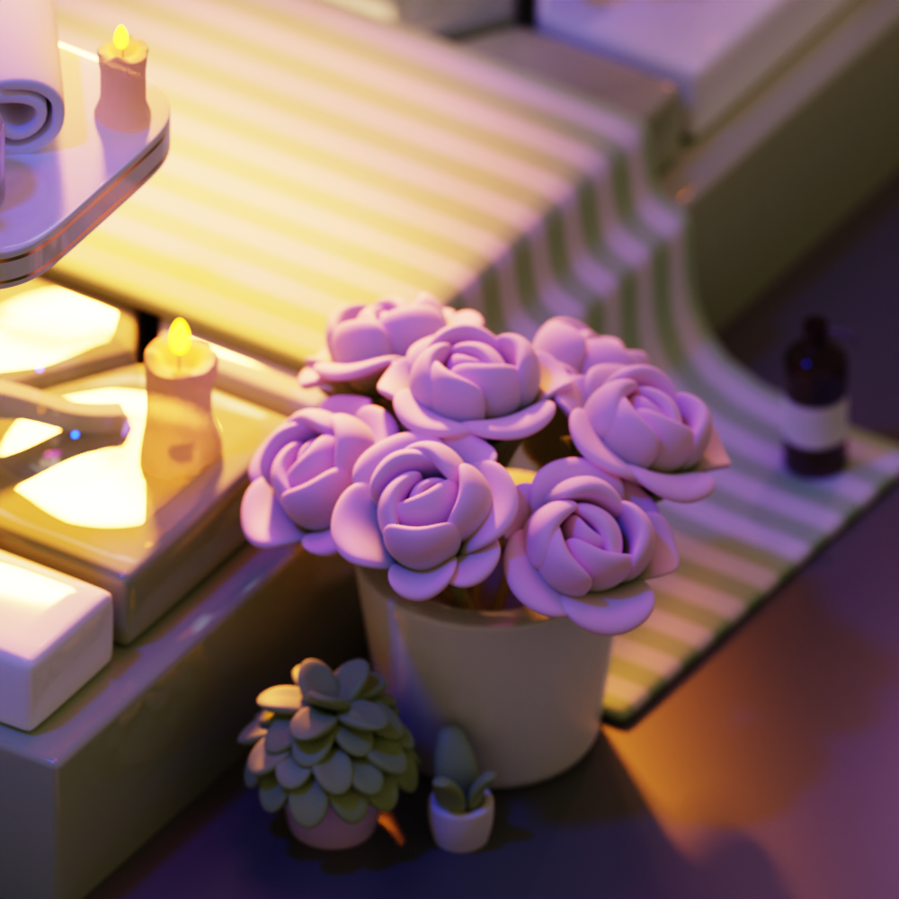 Isometric bathroom in Blender 3D — Изображение №5 — Иллюстрация, 3D на Dprofile