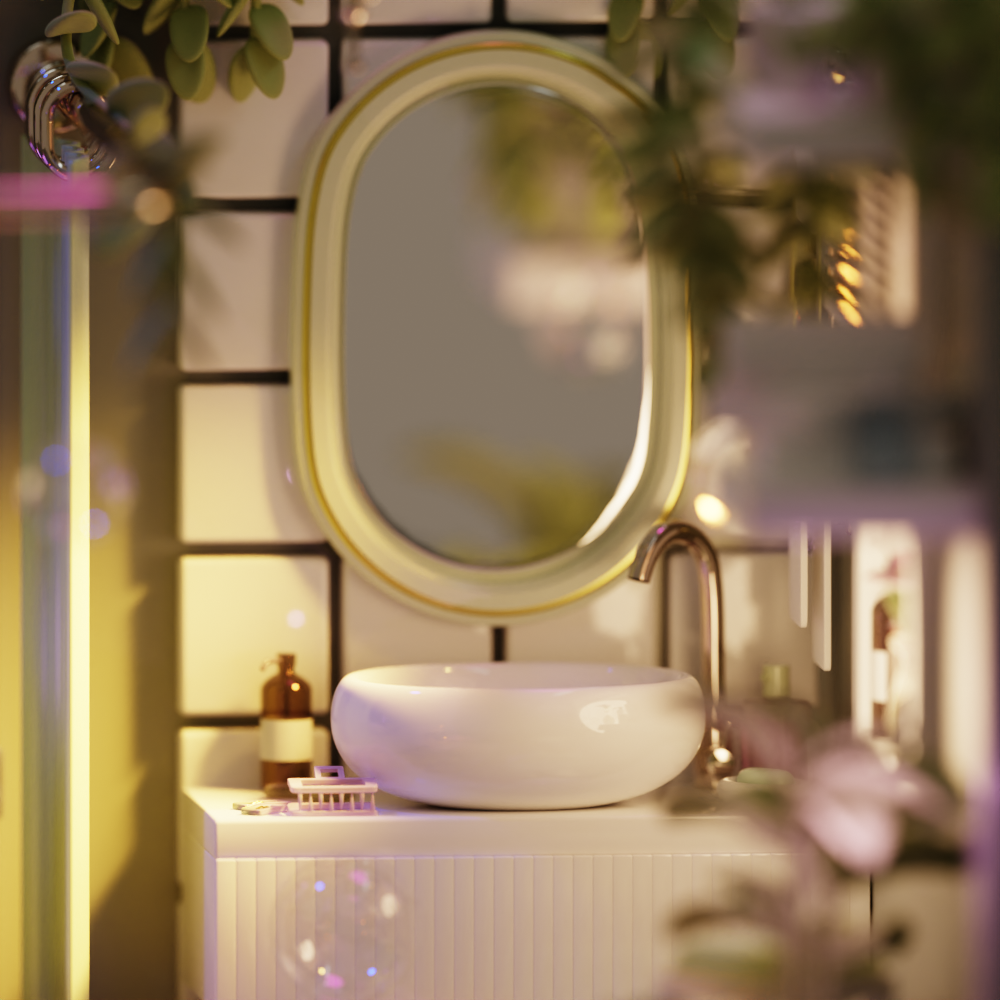 Isometric bathroom in Blender 3D — Изображение №3 — Иллюстрация, 3D на Dprofile