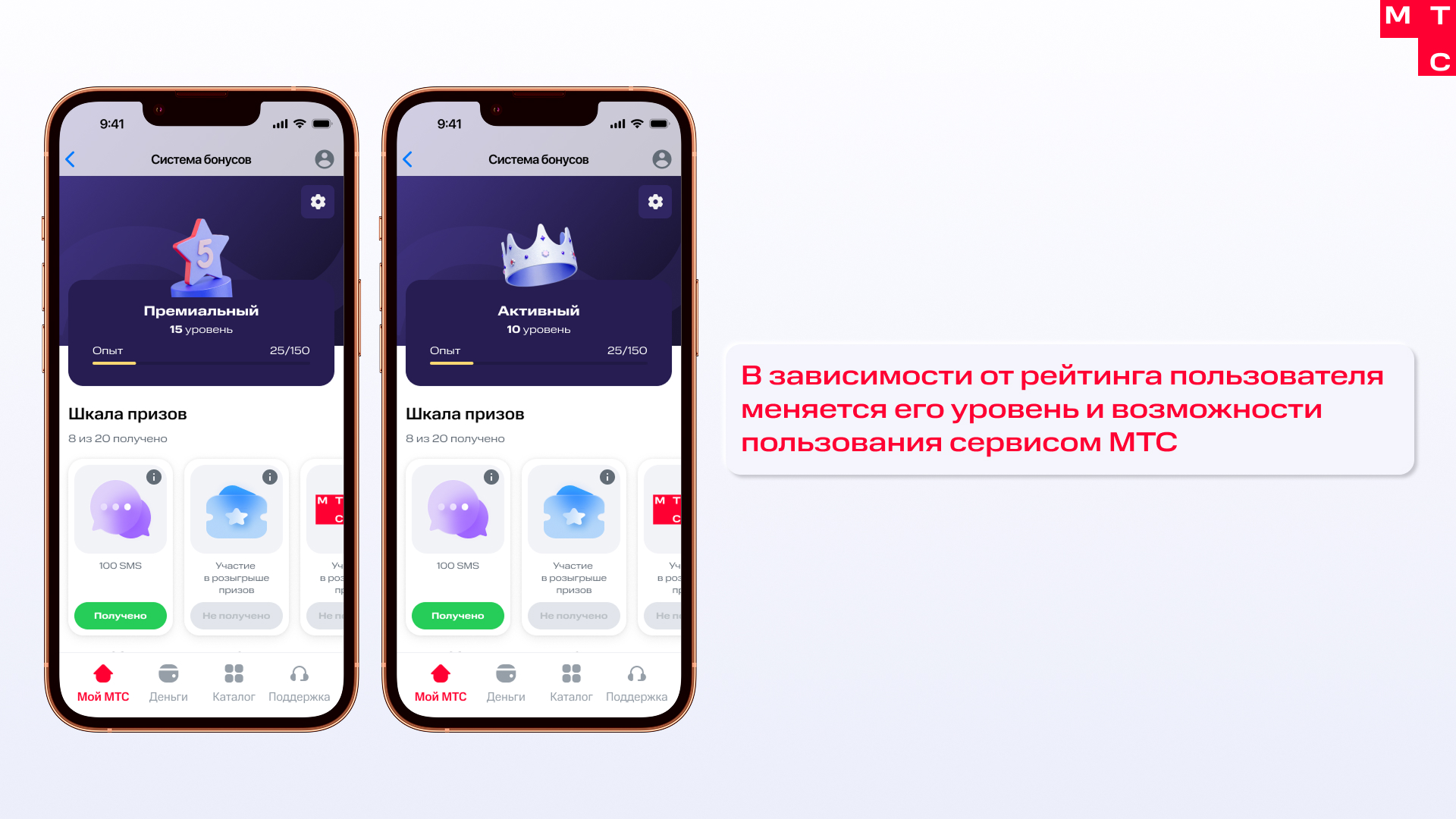 Программа лояльности | MTS app — Изображение №10 — Интерфейсы, Маркетинг на Dprofile