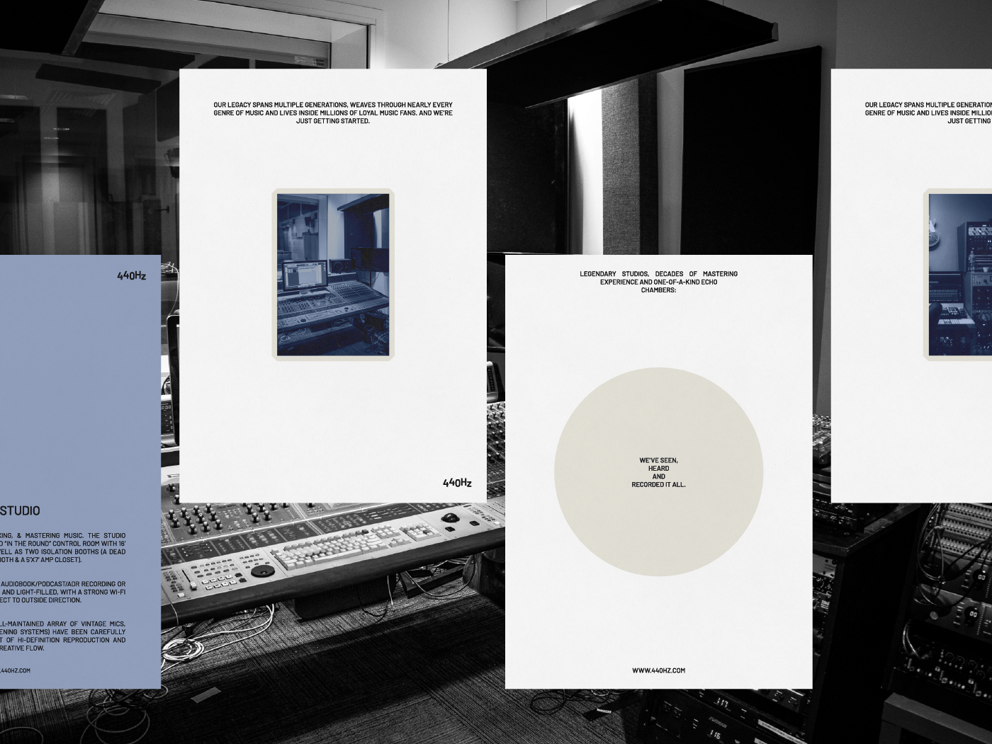 440 Hz Sound Studio – visual identity — Изображение №7 — Брендинг, Графика на Dprofile